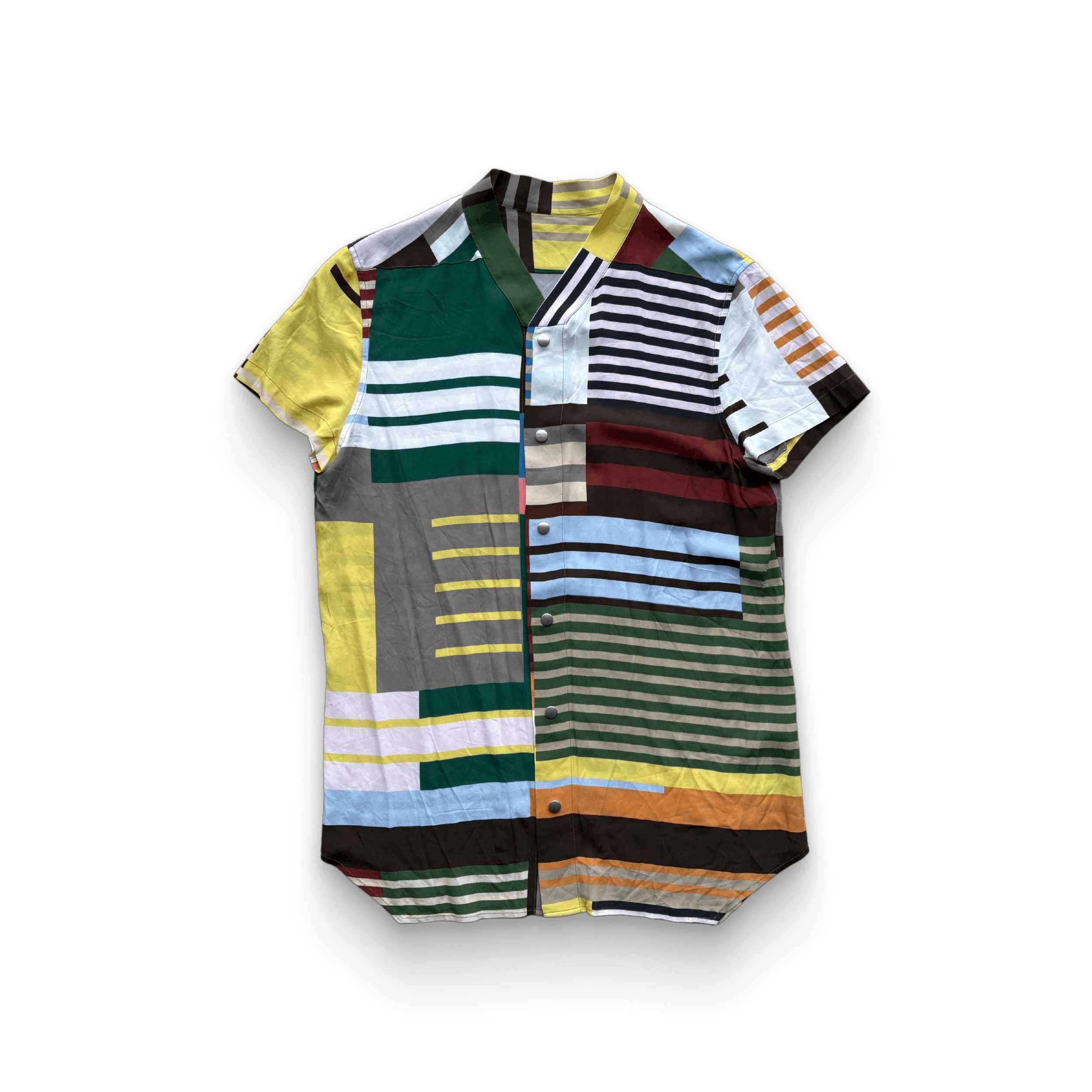 Rick Owens Rick Owens Tecuatl SS20 Multicolor Striped Shirt Size US M / EU 48-50 / 2 - 2 Thumbnail