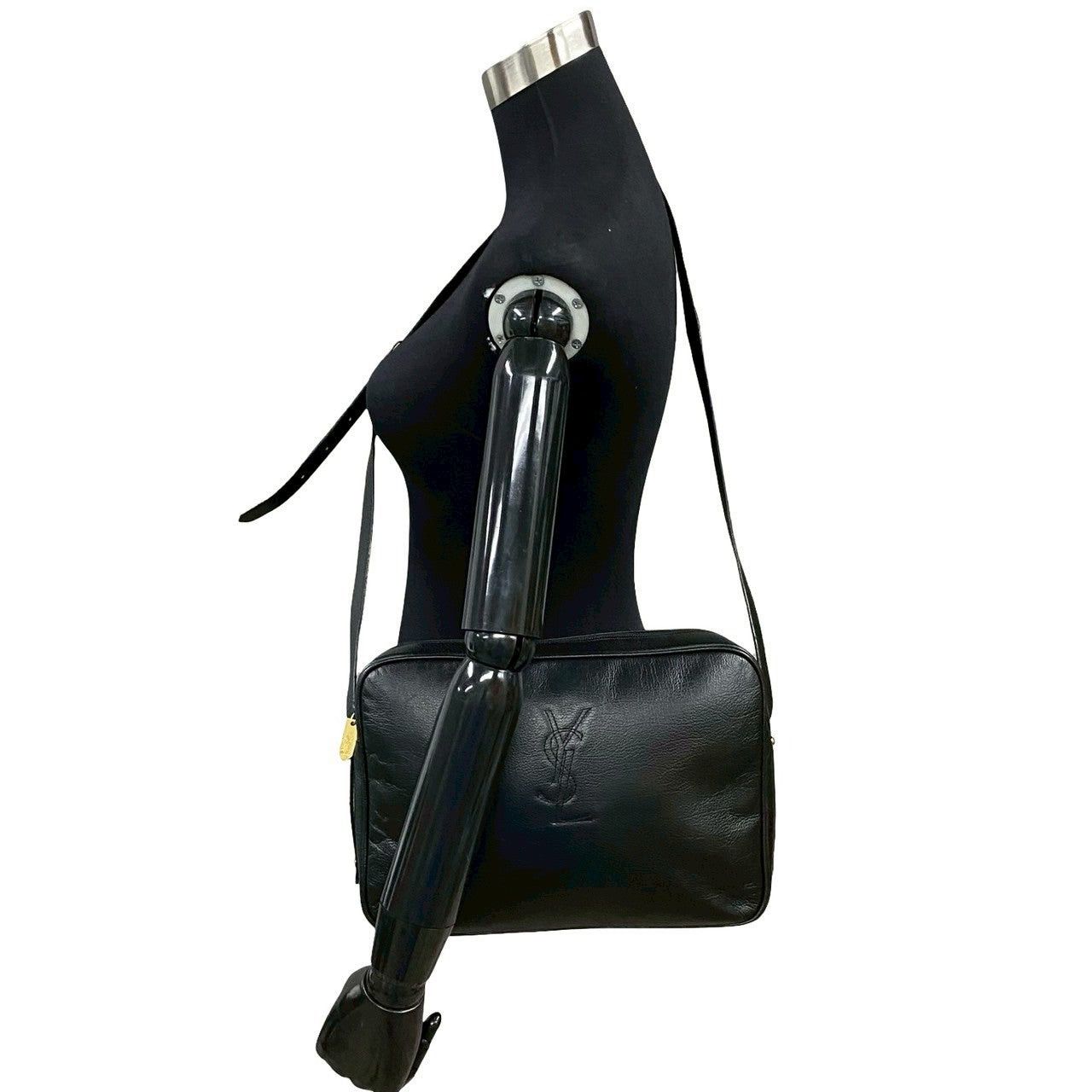 Yves Saint Laurent Yves Saint Laurent Shoulder Bag Black Leather Size ONE SIZE - 1 Thumbnail
