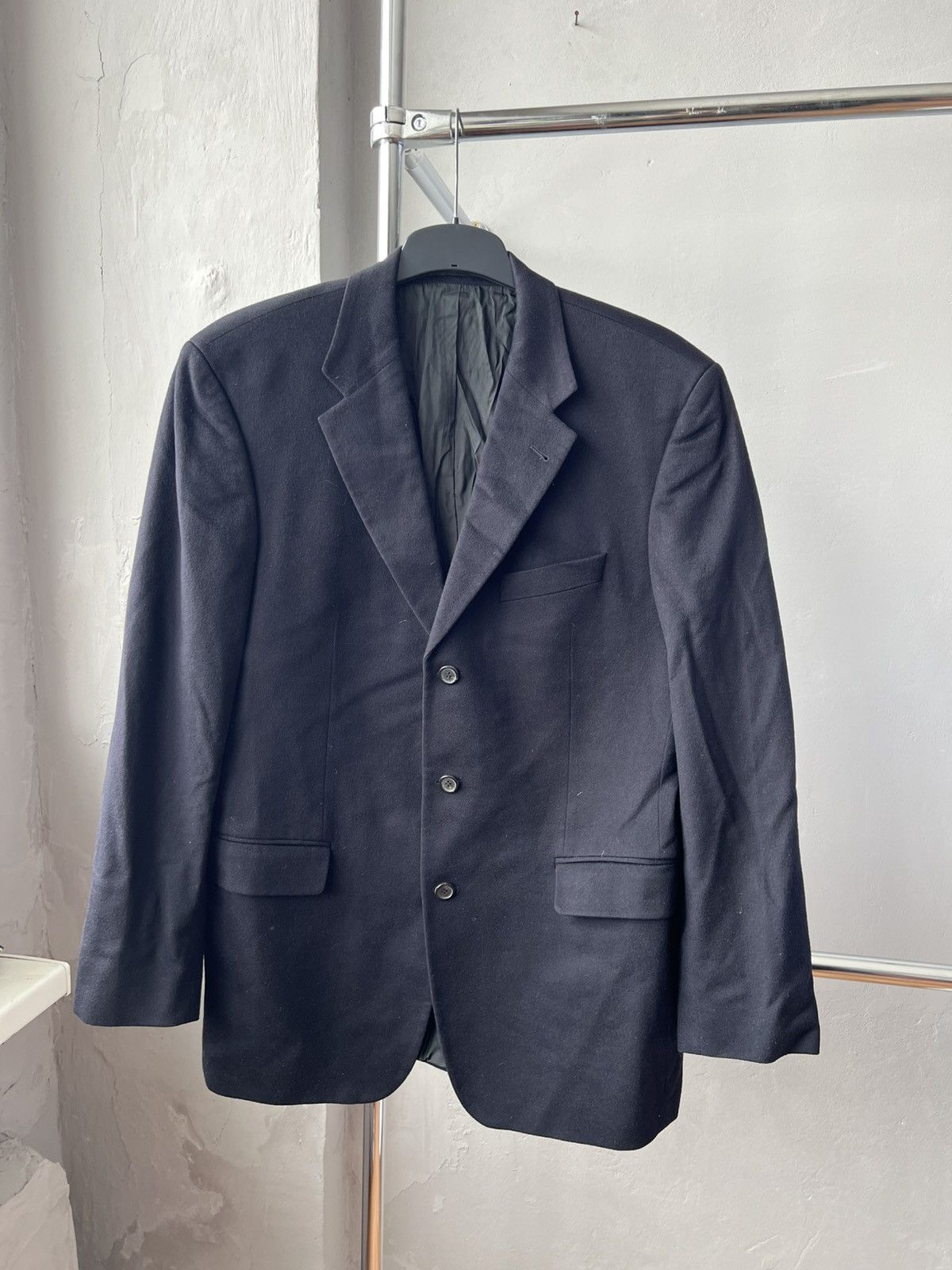 Loro Piana Vintage Hugo Boss by Loro Piana Wool Mens Blazer Jacket 52 Size 52L - 4 Thumbnail