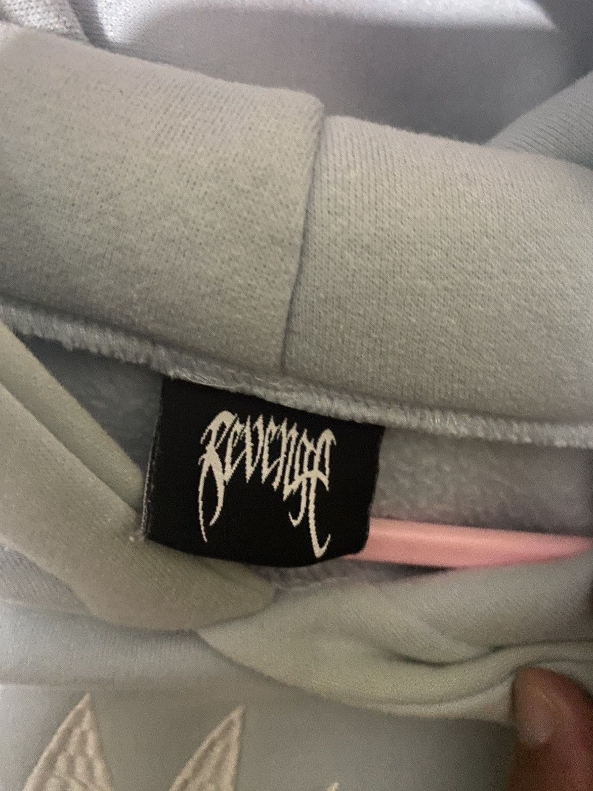 Revenge Revenge Baby Blue Embroidered Hoodie Size US S / EU 44-46 / 1 - 2 Thumbnail