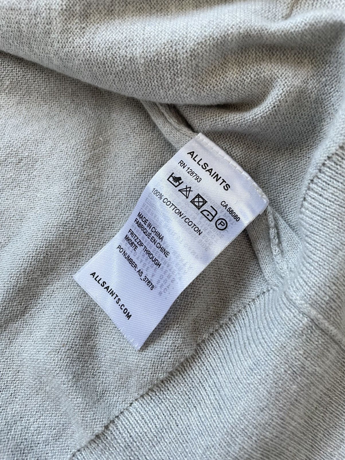 Allsaints × Designer × Japanese Brand All Saints Light Bomber Cardigan Full Zip Pullover Size US M / EU 48-50 / 2 - 10 Thumbnail