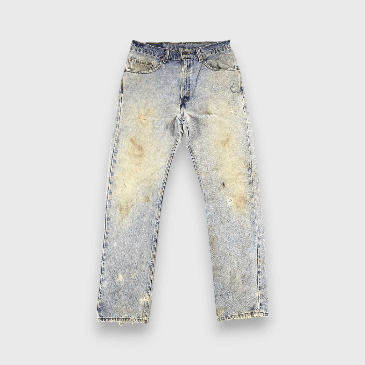 Levi's Rusty Washed Levis 505 Jeans Vintage Distressed Denim-J971 Size US 33 - 1 Thumbnail