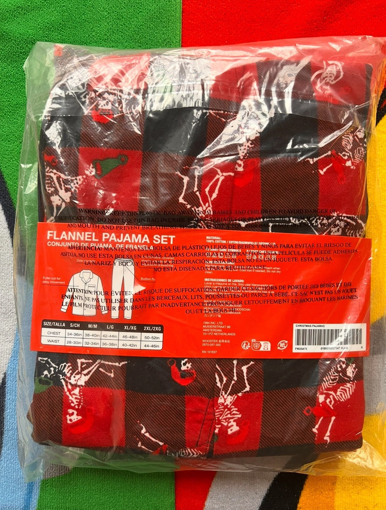 Supreme M - Supreme Holiday Pajama Set Red FW25 flannel shirt pant Size ONE SIZE - 23 Thumbnail