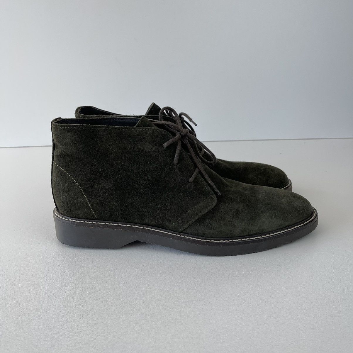 Bruno Magli Bruno Magli Sebastiano Desert Leather Boots Green MB2SEBP1 Size US 13 / EU 46 - 4 Thumbnail