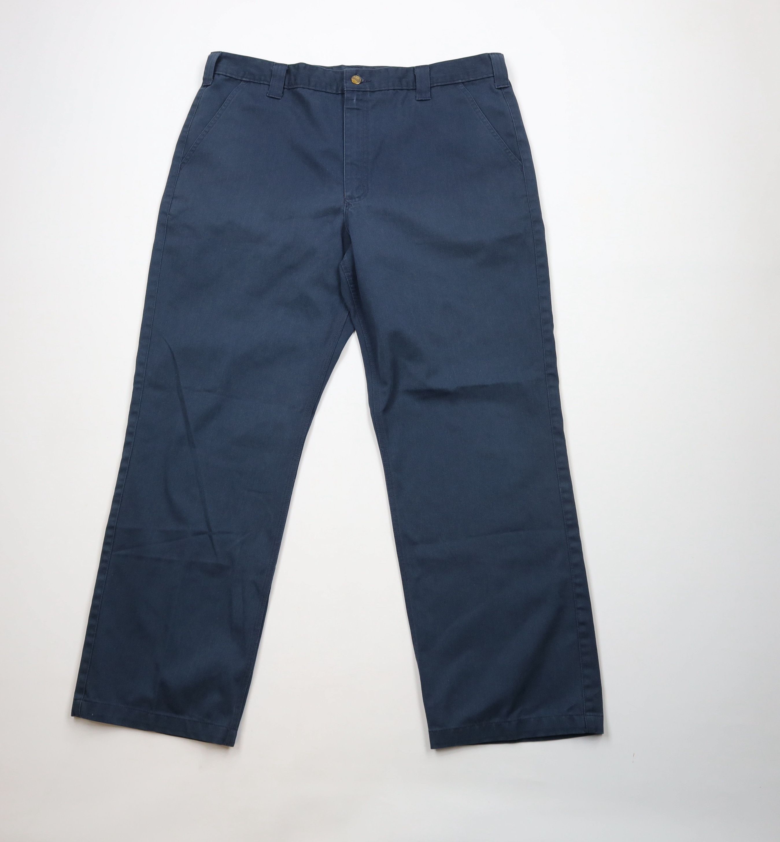 Carhartt × Vintage Vintage Y2K Carhartt Spell Blend Twill Wide Leg Pants Blue Size US 42 / EU 58 - 1 Thumbnail