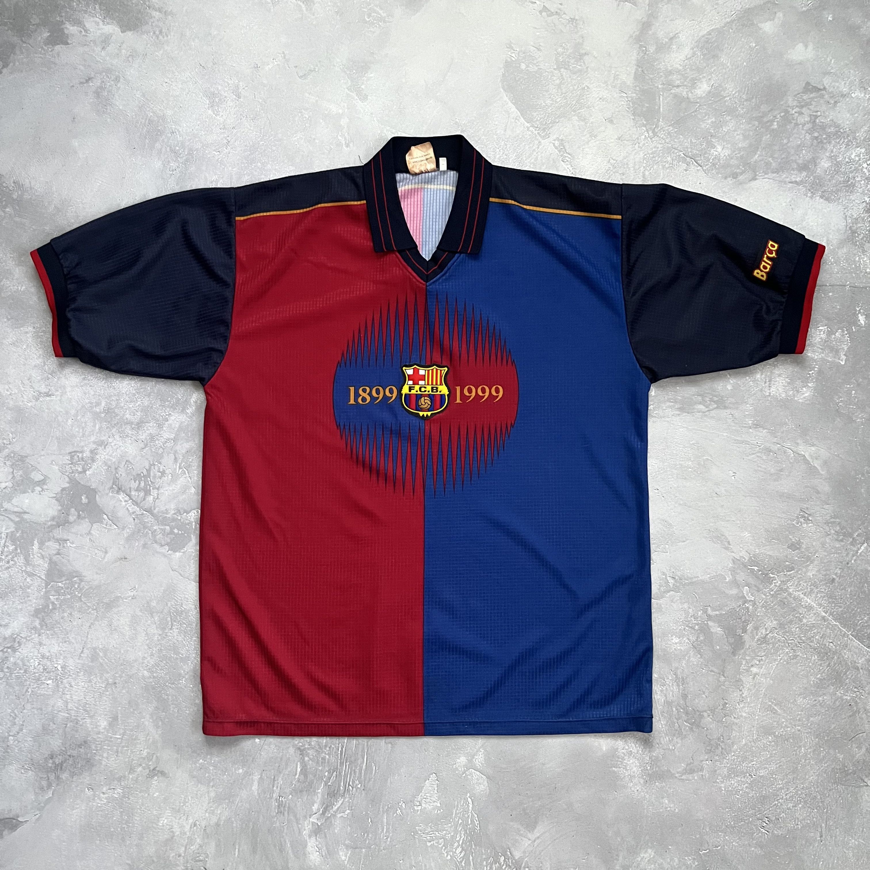 Vintage FC Barcelona Centenary Shirt XL 1899-1999 100 Years Jersey