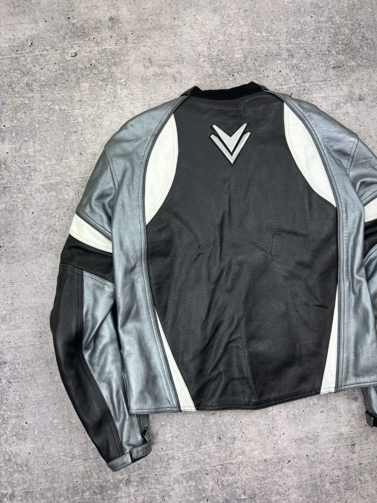 Vintage Vintage Frank Thomas Genuine Leather Racing Moto Jacket XL Size US XL / EU 56 / 4 - 19 Thumbnail