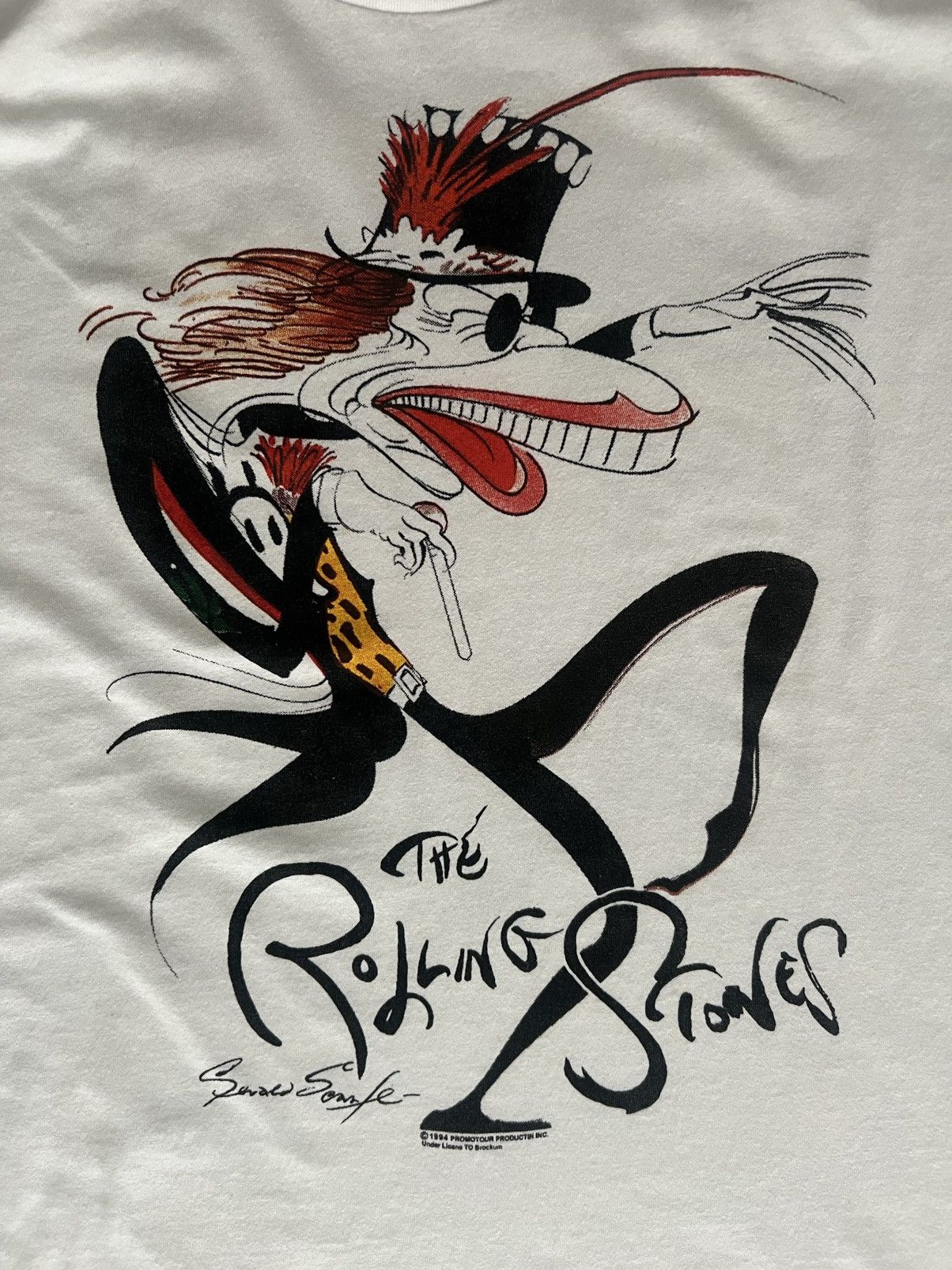 Brockum The Rolling Stones 1994 Voodoo Lounge Tour Gerald Scarfe 