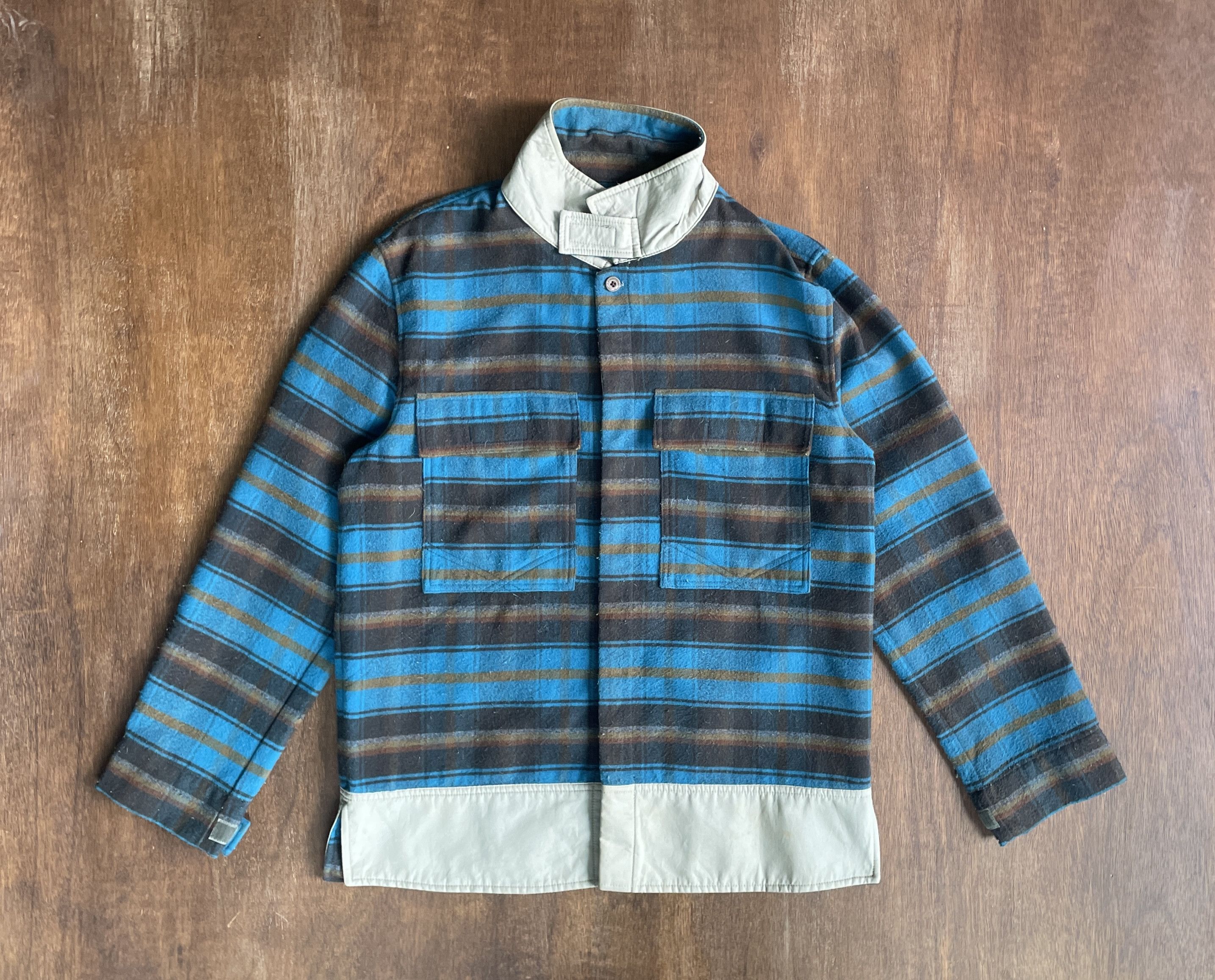 Marithe + Francois Girbaud Marithe + Francois Girbaud Striped Jacket Blue Black Size US M / EU 48-50 / 2 - 1 Thumbnail