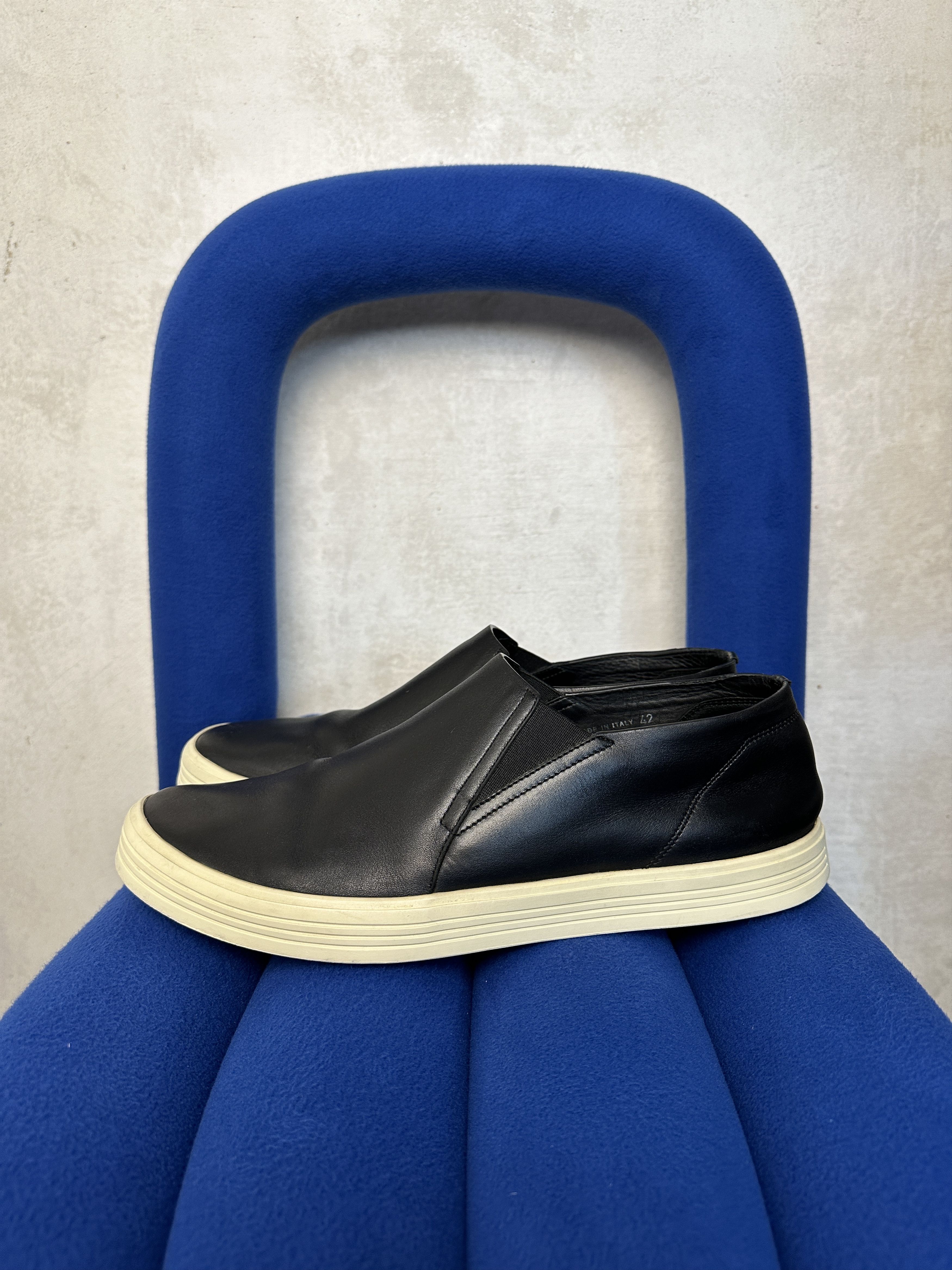 Rick Owens RICK OWENS Rounded Toe Leather Slip-ons Size US 9 / EU 42 - 1 Thumbnail