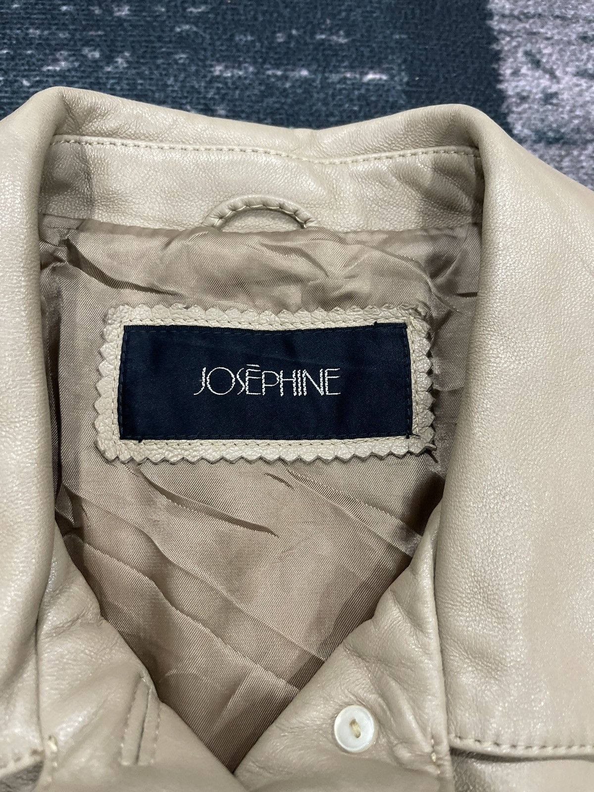 Vintage Josephine Leather Coat Jacket