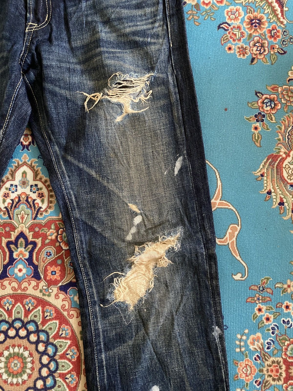 Japanese Brand Japanese Brand Glamb Japan Distressed Denim Size US 31 - 8 Thumbnail