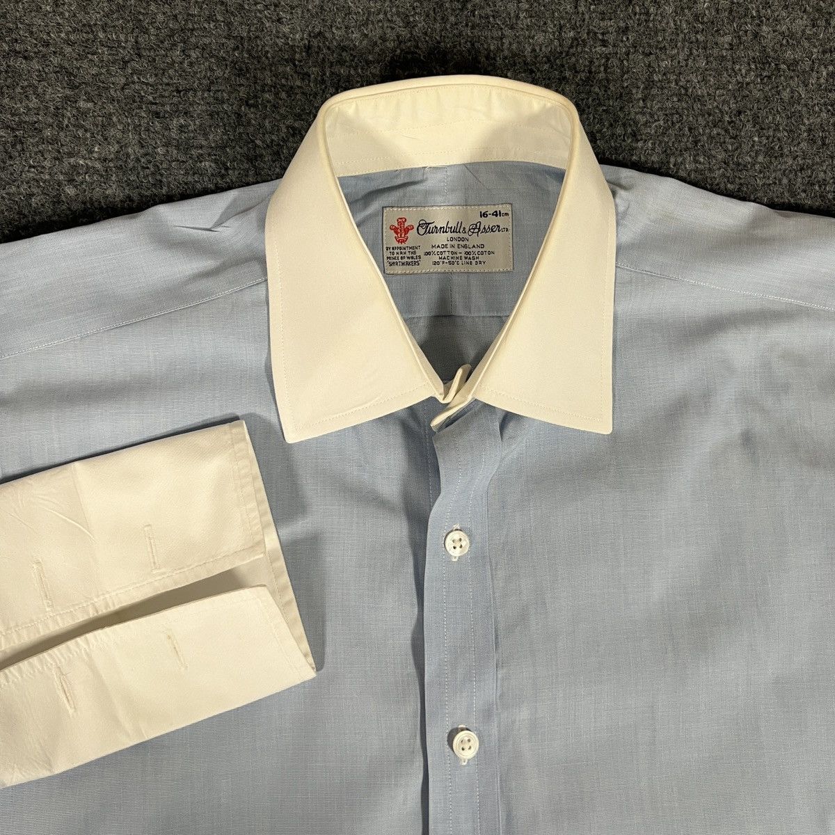 Turnbull & Asser Turnbull and Asser Blue and White Shirt Size US L / EU 52-54 / 3 - 4 Thumbnail
