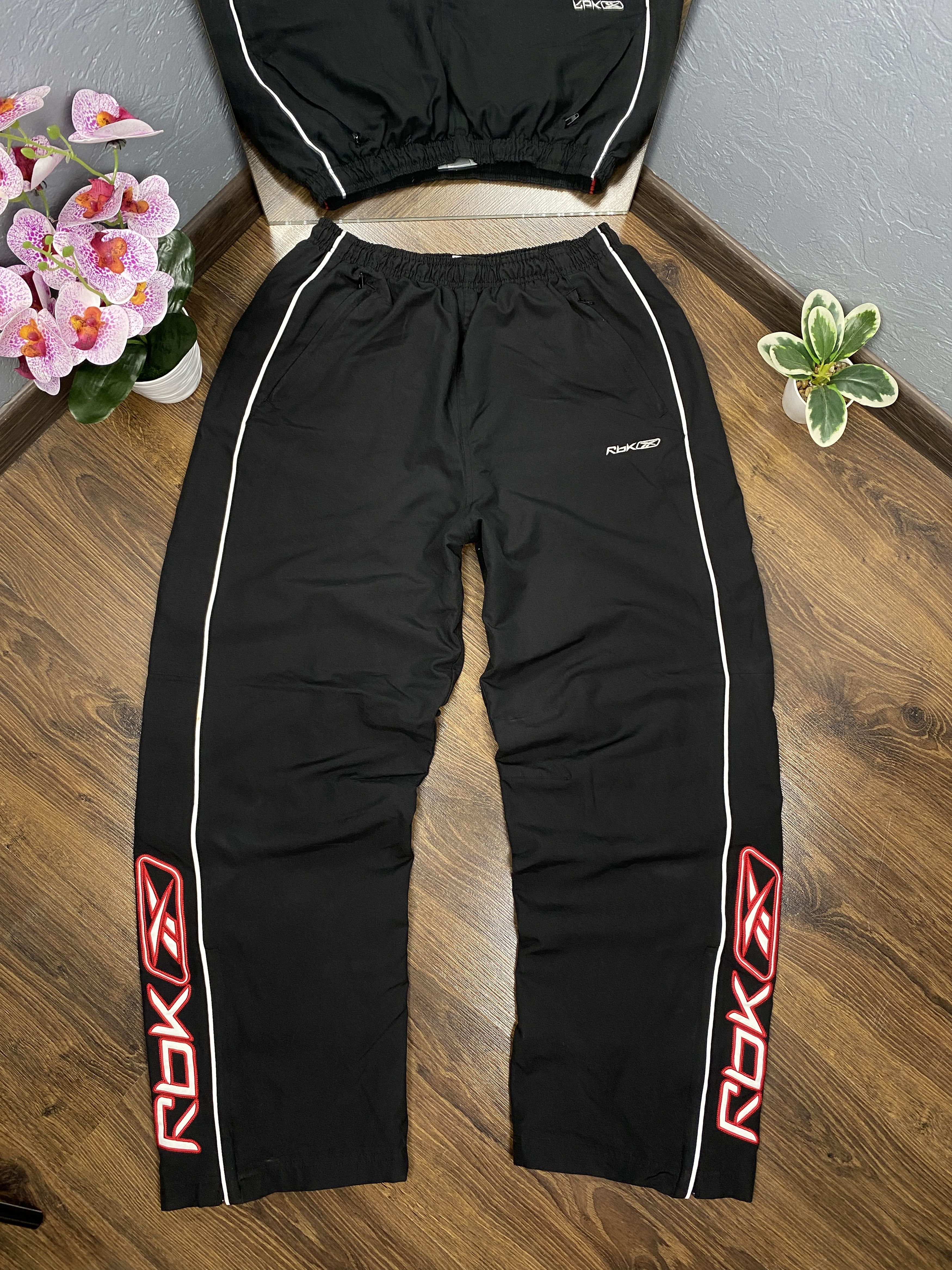 Reebok × Vintage Reebok vintage baggy parachute nylon track pants y2k Size US 32 / EU 48 - 1 Thumbnail
