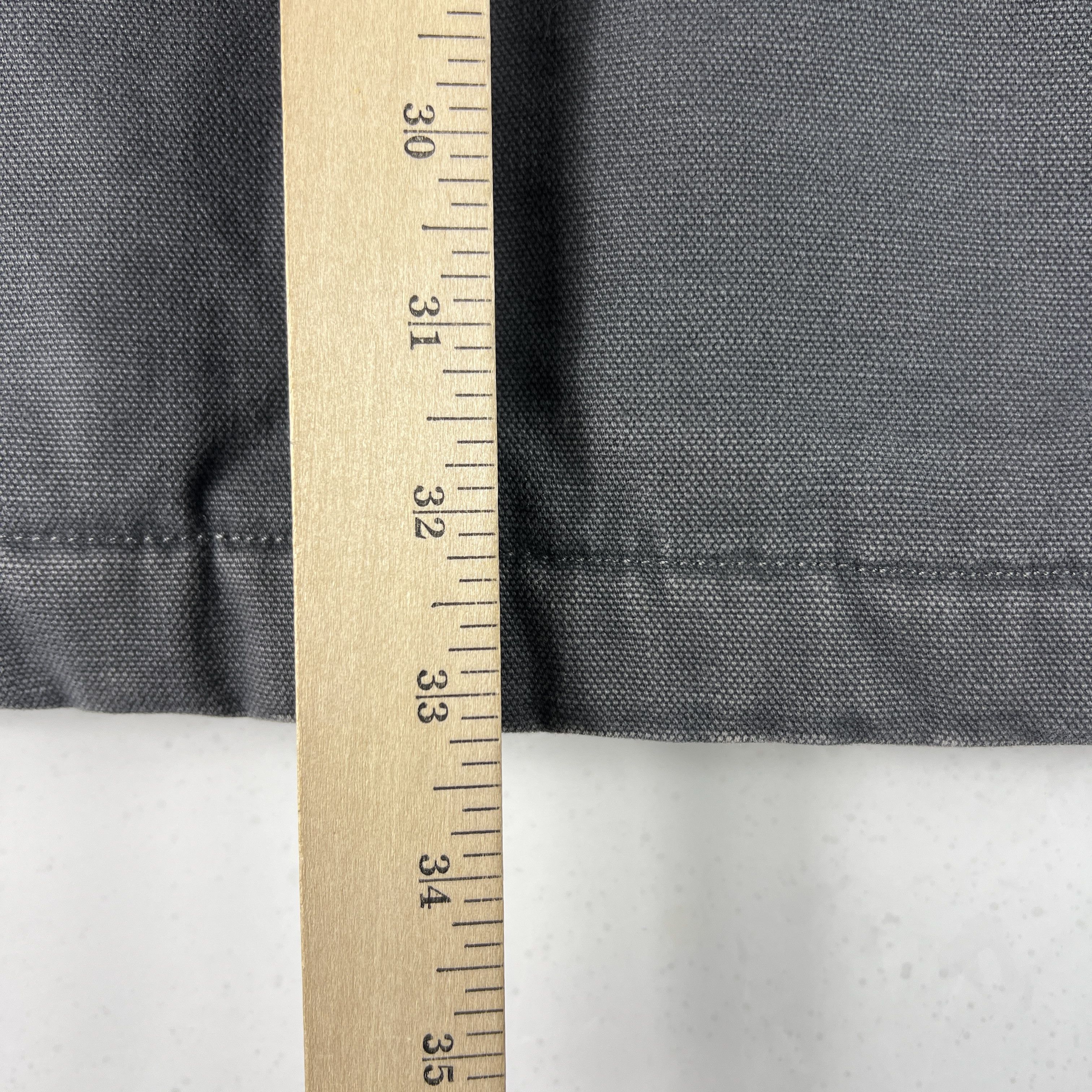Walls Canvas Chore Jacket Grey Faded Sherpa Lined Full Zip