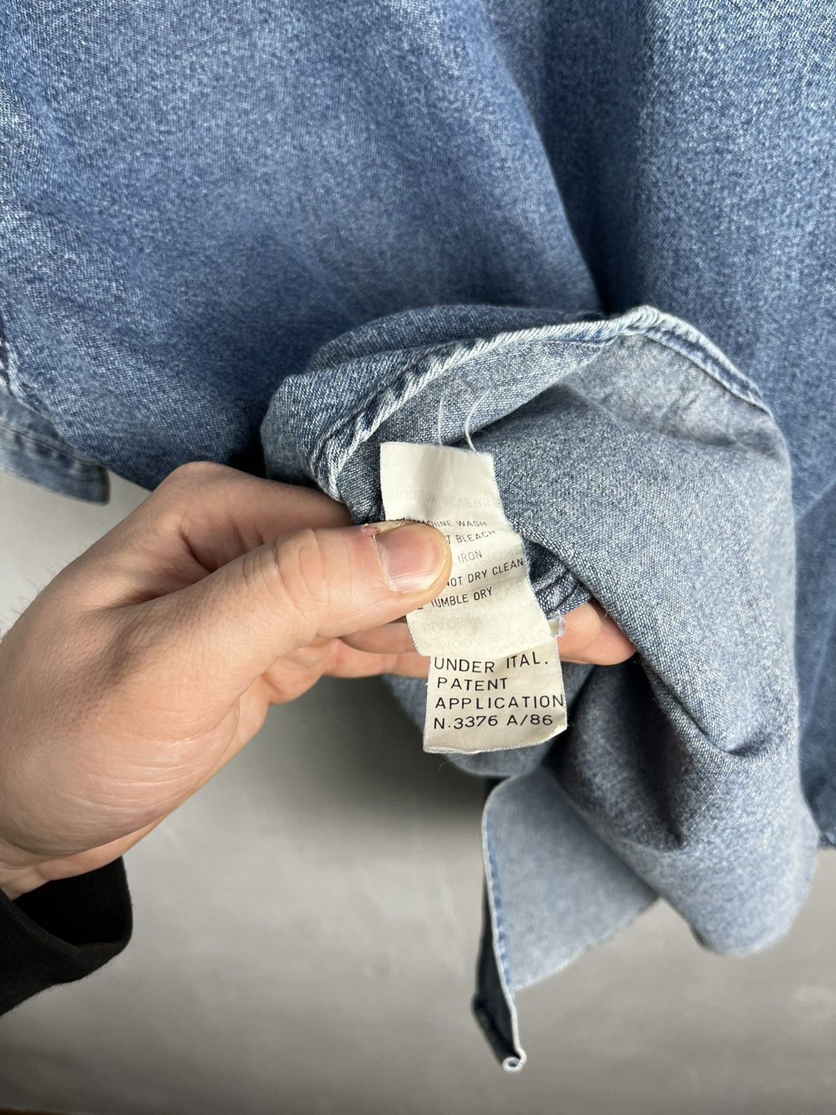 Armani × Armani Collezioni × Giorgio Armani Armani Jeans shirt denim vintage 90s Size US M / EU 48-50 / 2 - 11 Thumbnail