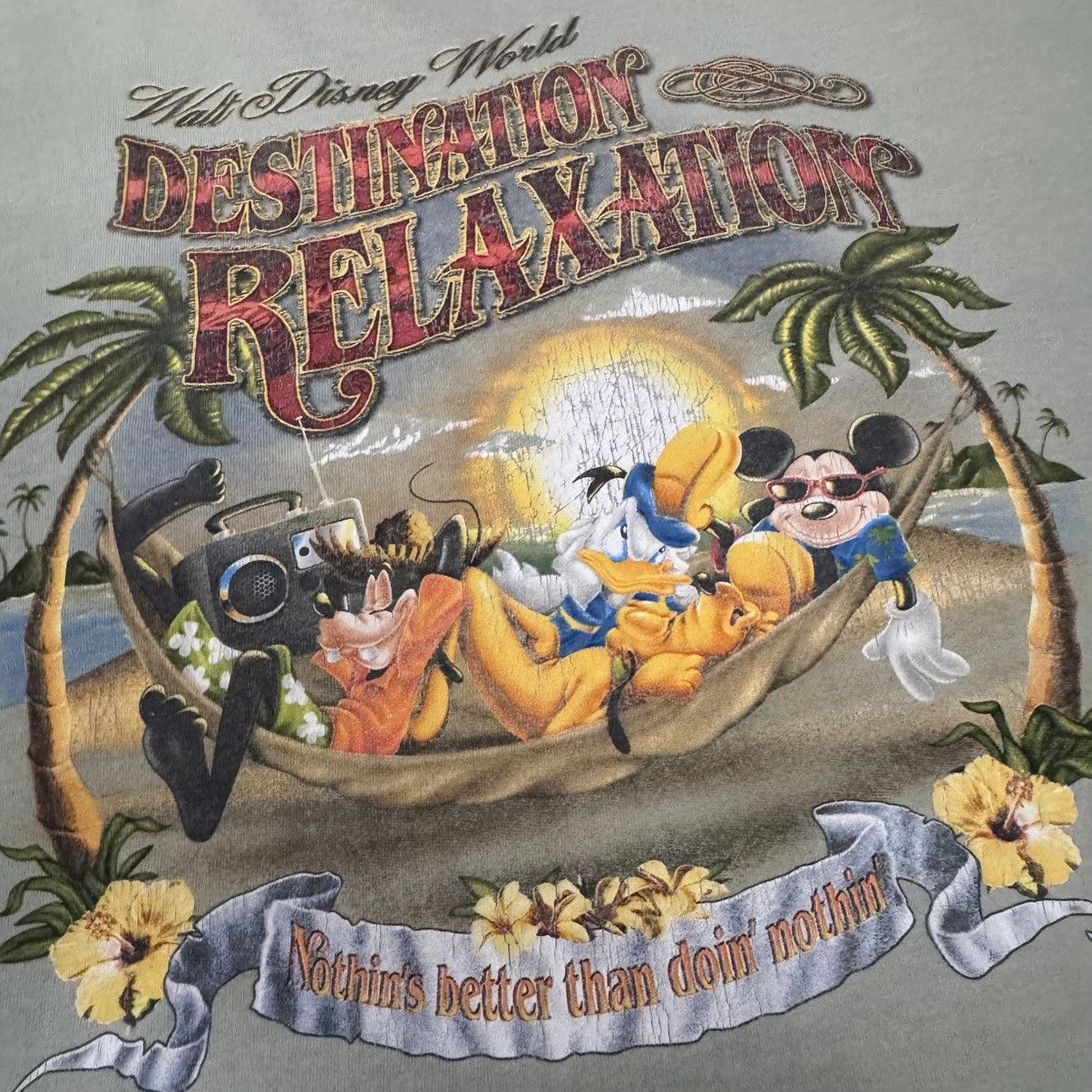 Disney Walt Disney World Destination Relaxation T Shirt Size US L / EU 52-54 / 3 - 2 Thumbnail