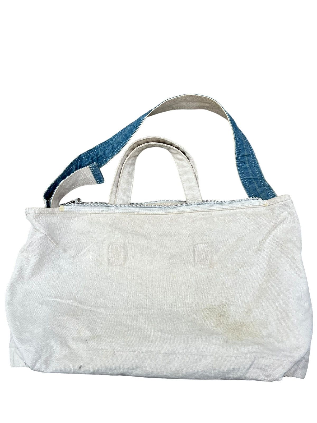 Japanese Brand Vintage Spellbound Patina Dirty Canvas 2 Way Tote Bag Size ONE SIZE - 20 Thumbnail