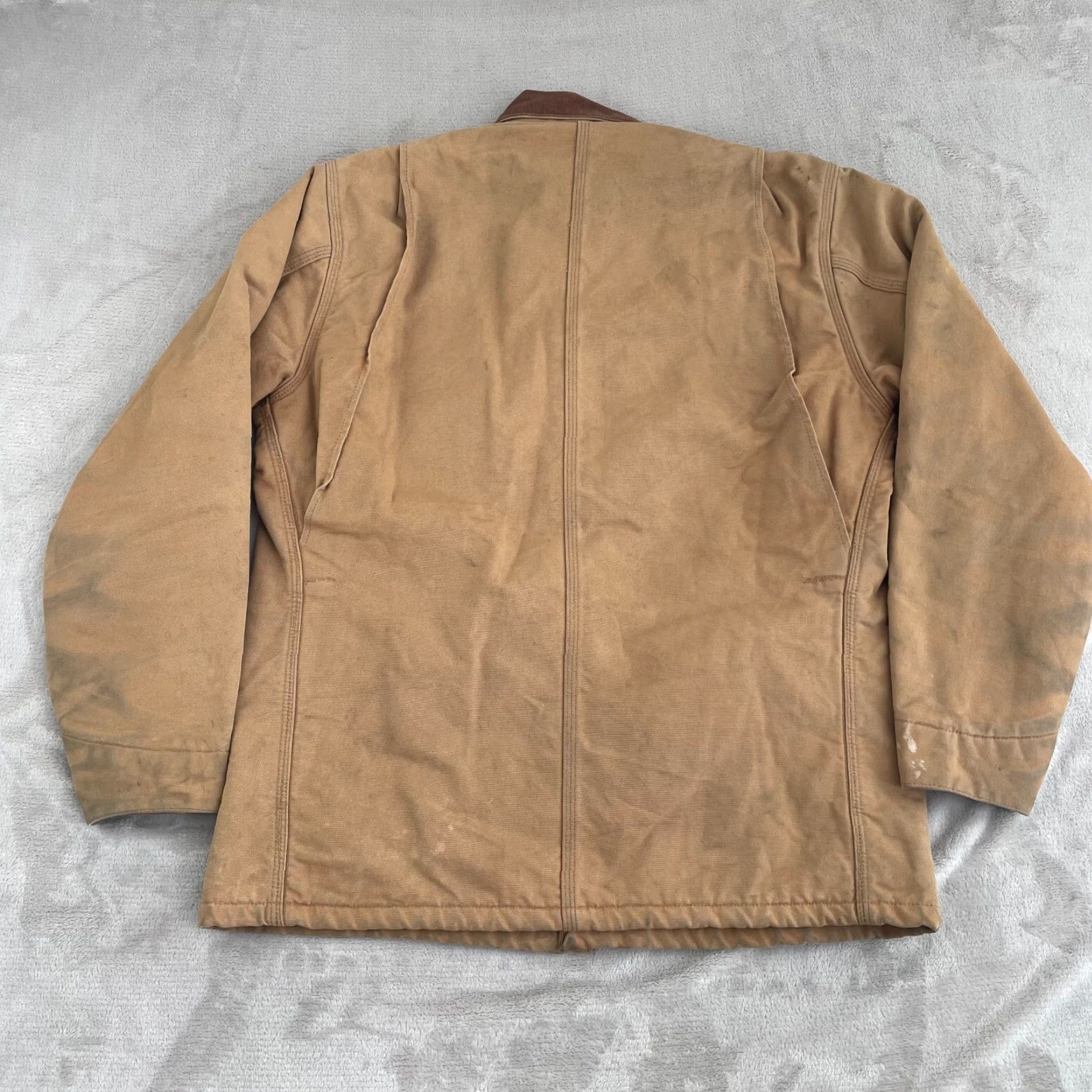 Carhartt VINTAGE Carhartt Chore C01 Jacket Mens 44 Tall Beige Lined USA Barn Duck Work Jacket Size US S / EU 44-46 / 1 - 7 Thumbnail