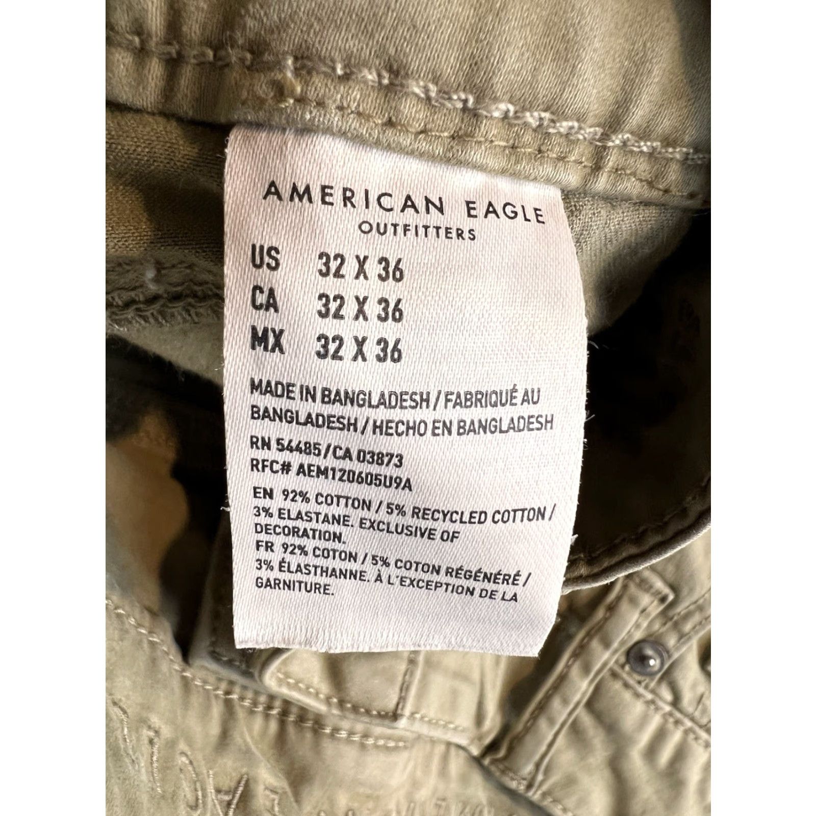 American Eagle Outfitters VINTAGE American Eagle Outfitters Chino Pants Mens Slim Straight 32 Regular Beige 36 Inseam Size US 32 / EU 48 - 4 Thumbnail