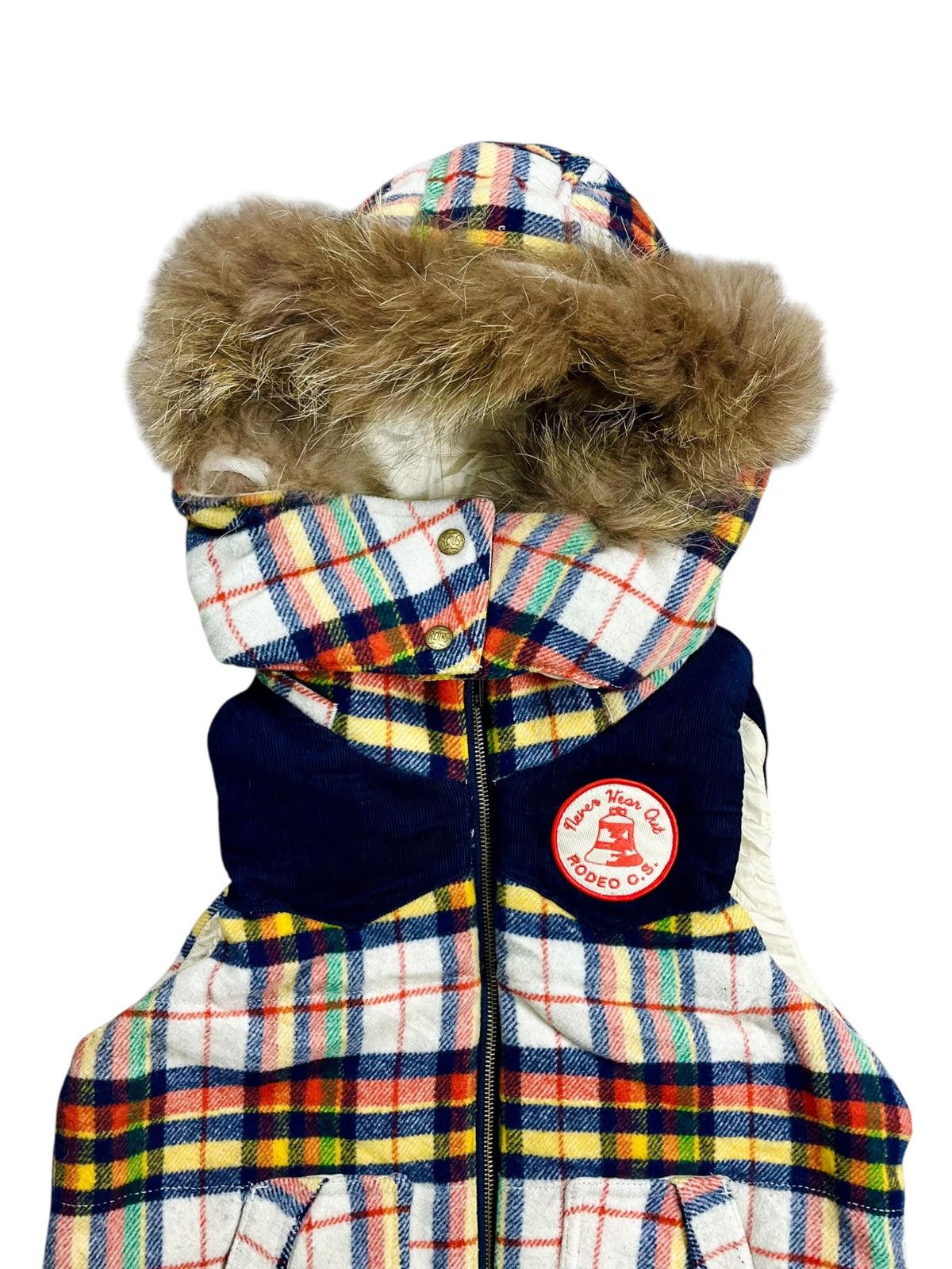 If Six Was Nine 2000s Rodeo Crown = Fur Hoodie Western Vest Size US M / EU 48-50 / 2 - 5 Thumbnail