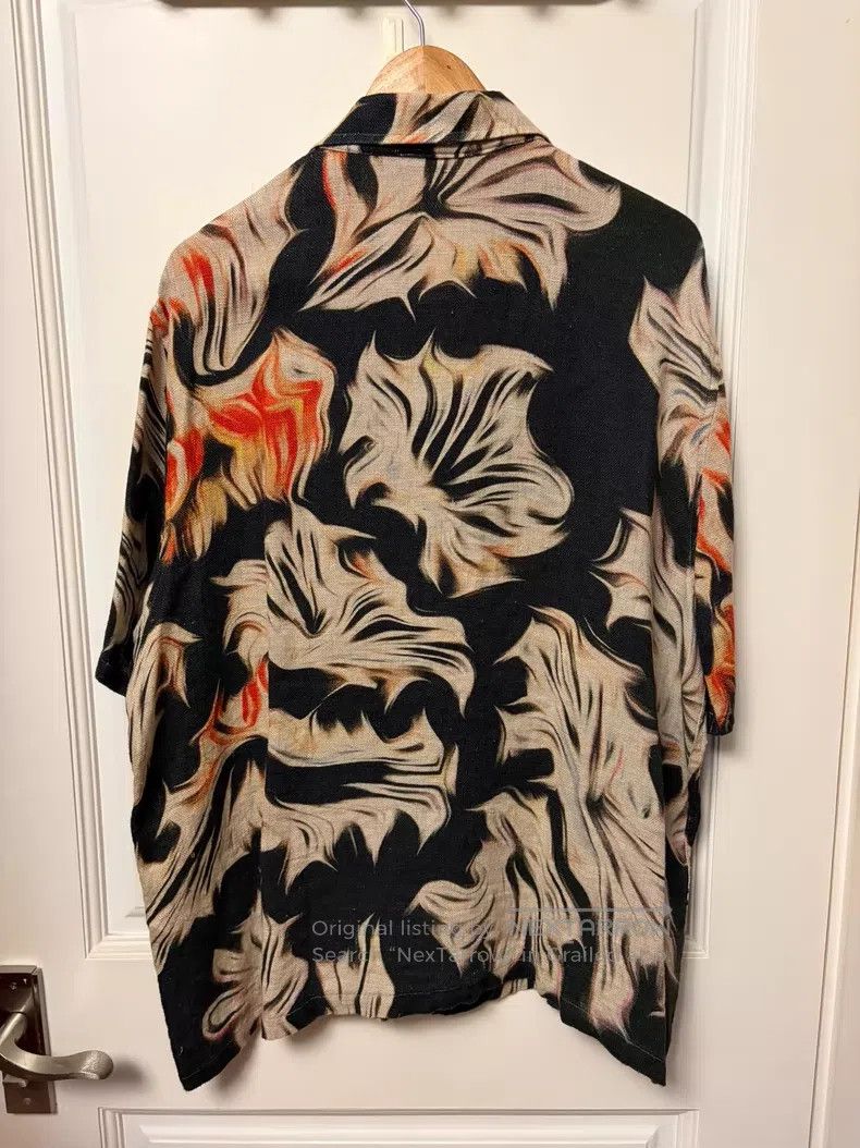 Our Legacy Our Legacy Flame printed linen shirt Size US M / EU 48-50 / 2 - 2 Thumbnail