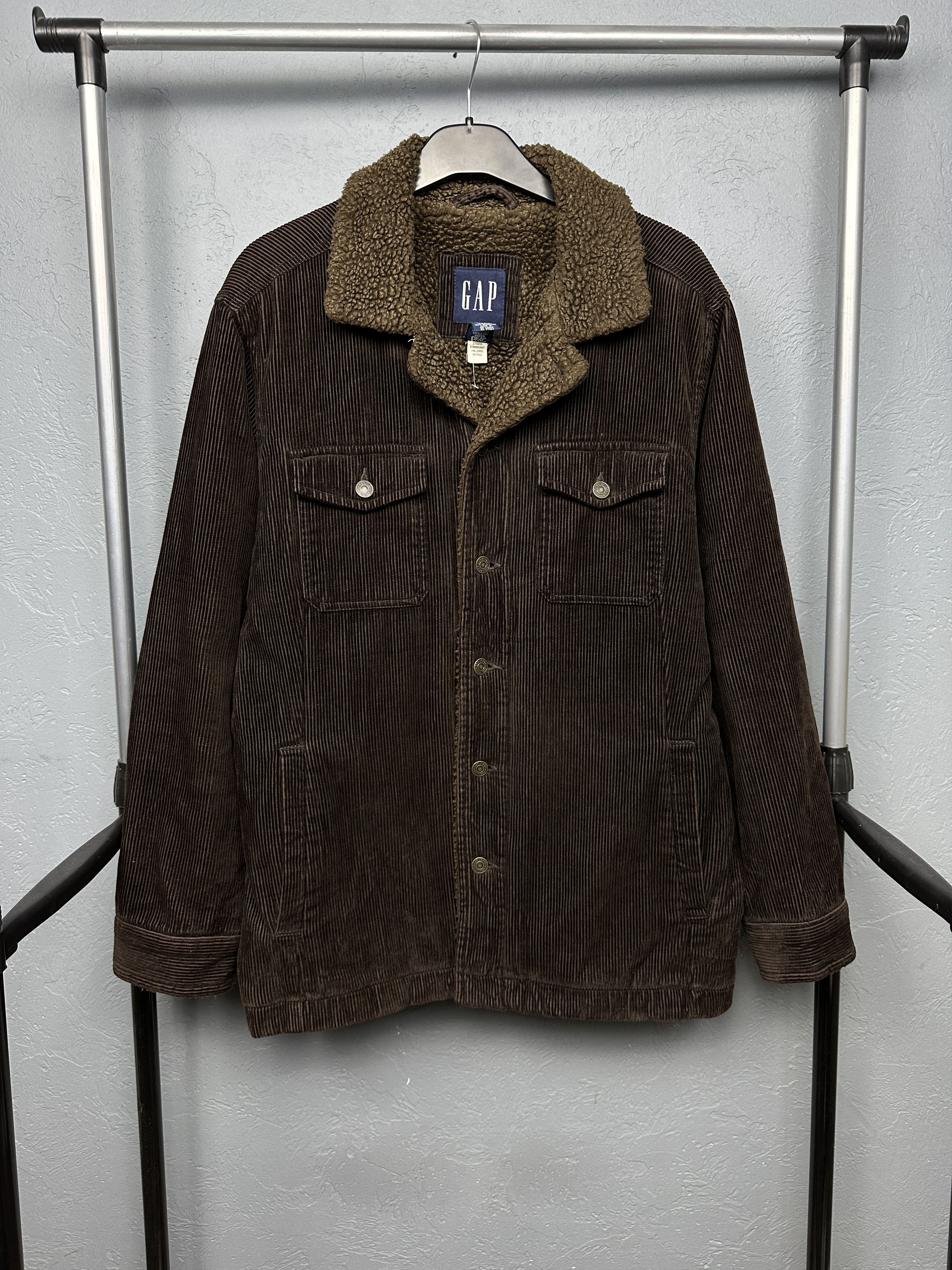 Gap Gap Vintage Mens Corduroy Sherpa Jacket Size US S / EU 44-46 / 1 - 1 Thumbnail