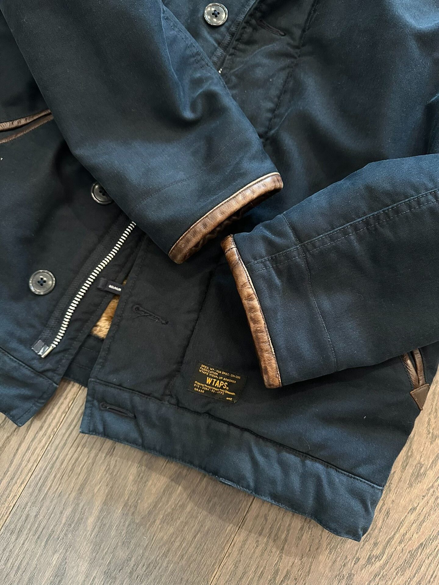 Wtaps wtaps 813 N1 jacket with fur collar Size US XL / EU 56 / 4 - 4 Thumbnail