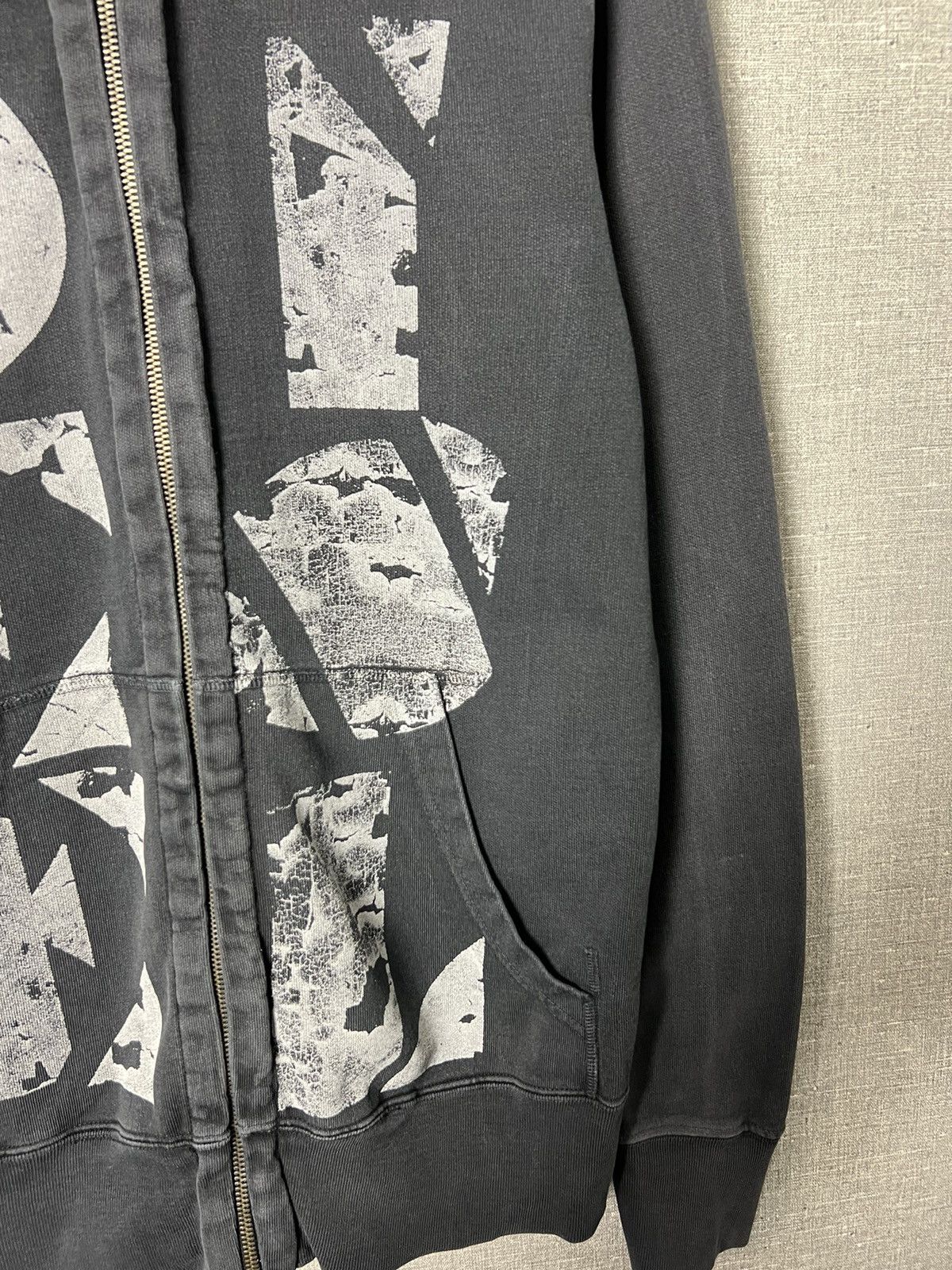 Diesel Rare Vintage Diesel Garment Died Big Logo Zip Up Hoodie Size US M / EU 48-50 / 2 - 6 Thumbnail