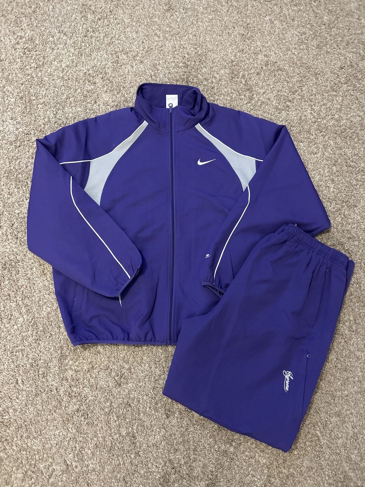 Supreme Nike Jacket Purple | Grailed