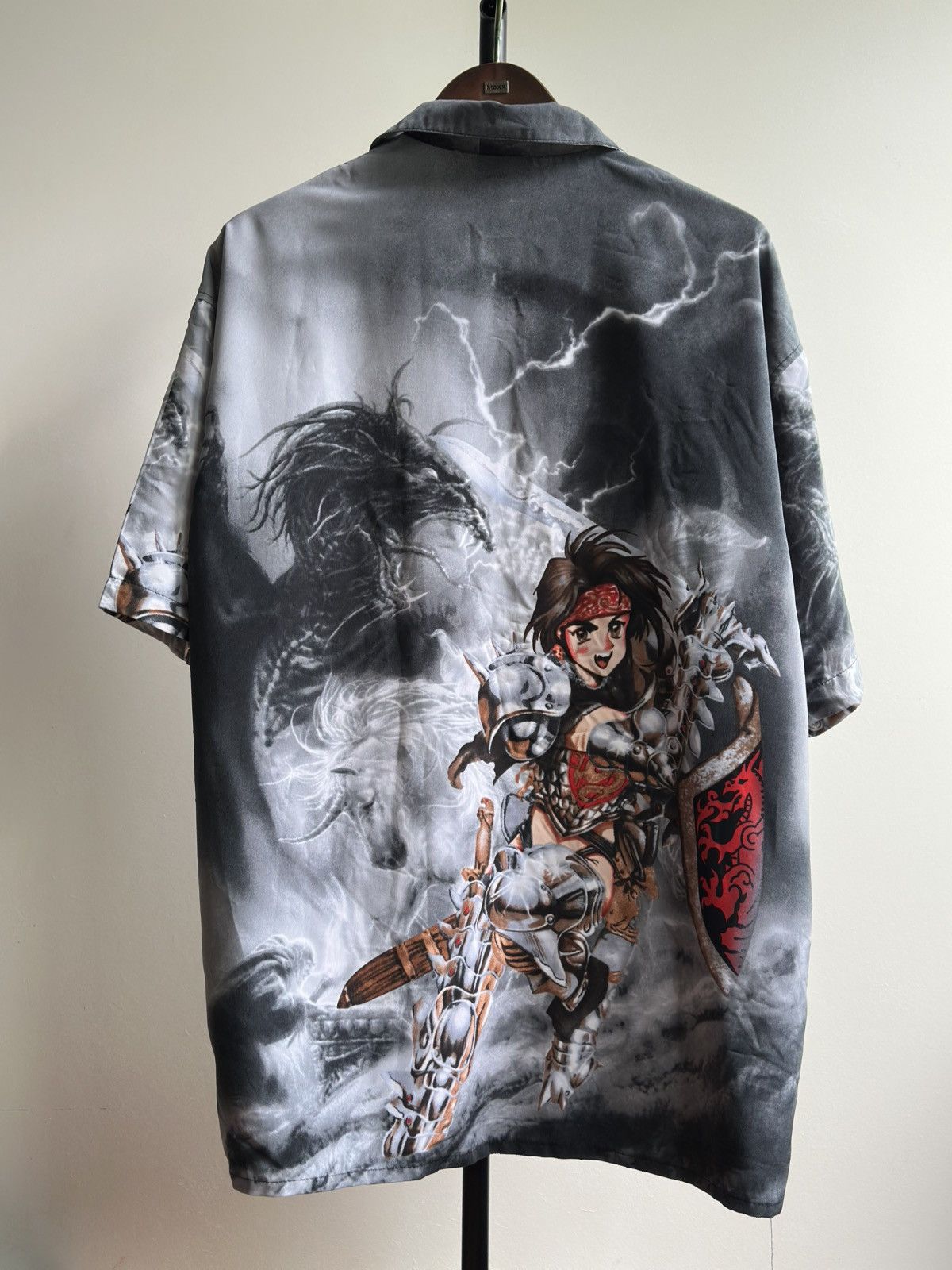 Japanese Brand Vintage 2000s Anime Dragon Japanese Style AOP Graphic Shirt Size US L / EU 52-54 / 3 - 7 Thumbnail