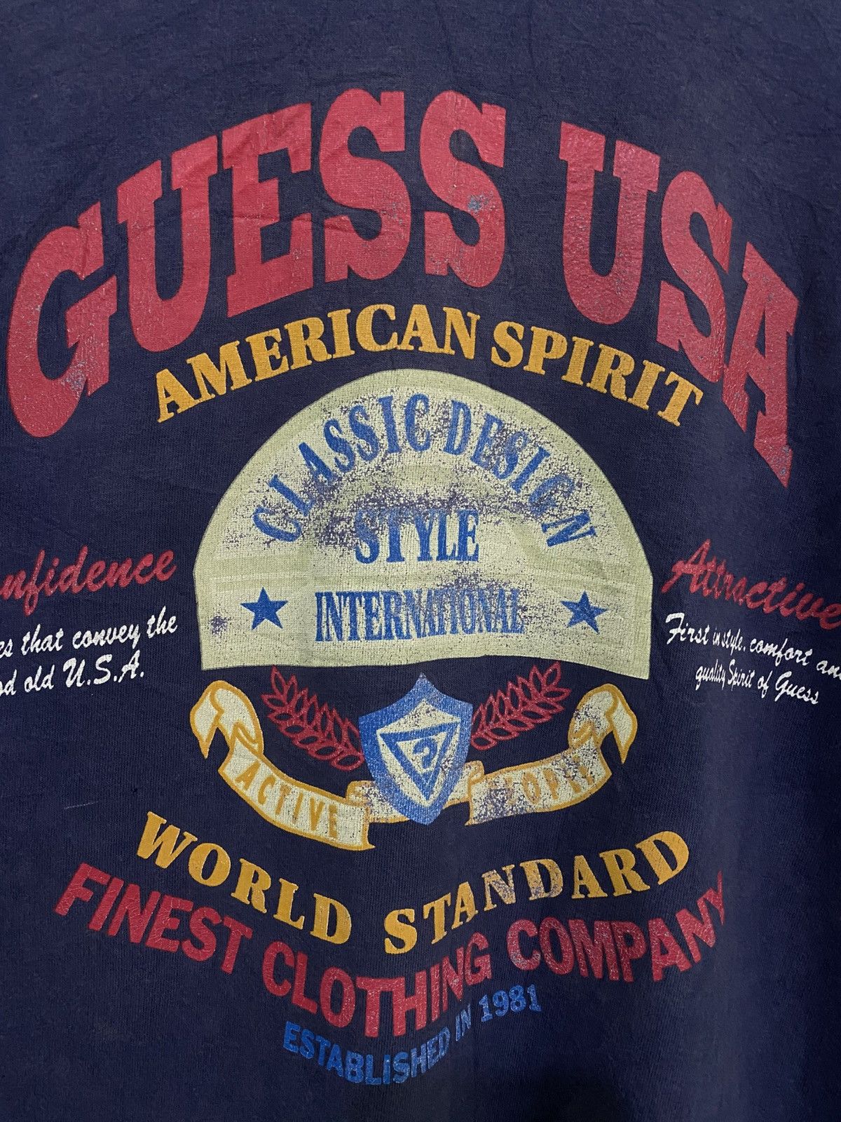Georges Marciano × Guess × Vintage Vintage Distressed Guess Goerges Marciano T Shirt Size US L / EU 52-54 / 3 - 5 Thumbnail