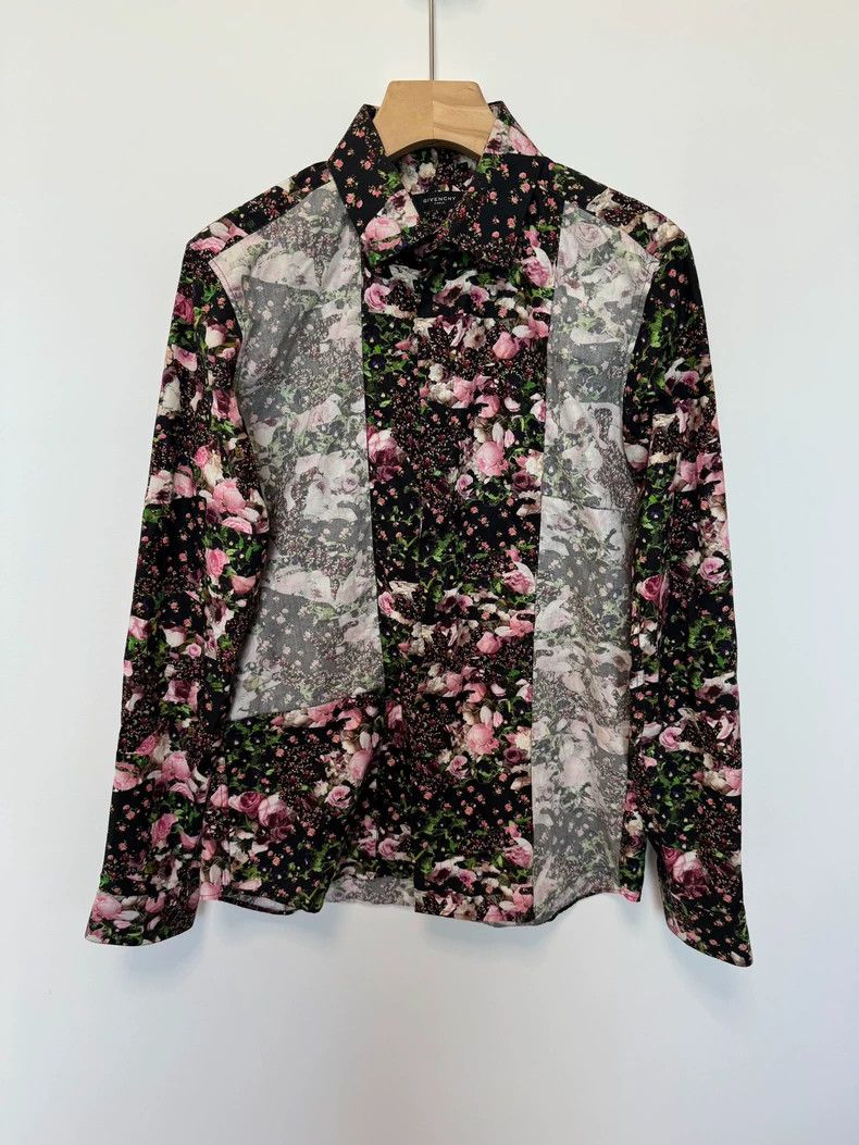 Givenchy Givenchy Floral Printed Long Sleeve Shirt 2505-Nextarrow Size US M / EU 48-50 / 2 - 2 Thumbnail