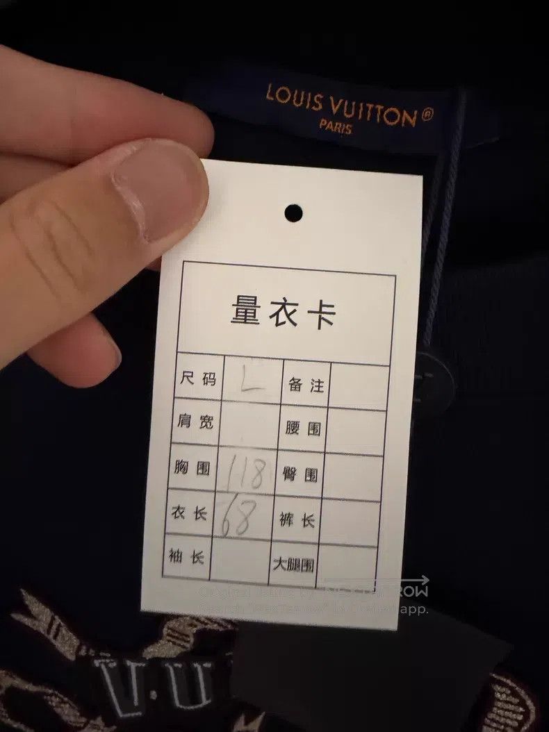 Louis Vuitton Louis Vuitton New navy ribbon embroidered crewneck sweatsh Size US L / EU 52-54 / 3 - 3 Thumbnail
