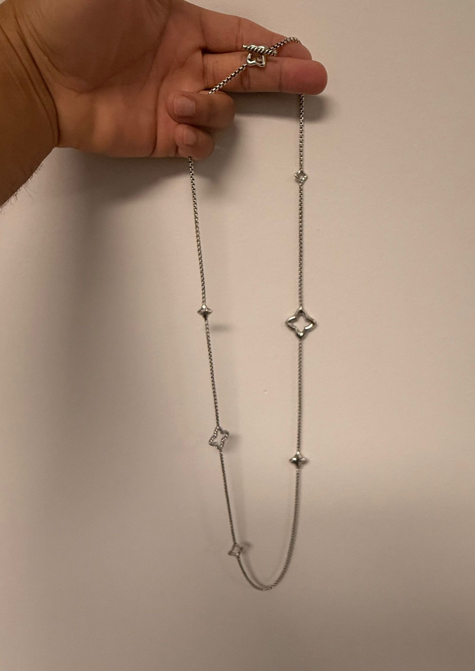 David Yurman Quatrefoil Sterling Chain Neckalce 36" Size ONE SIZE - 4 Thumbnail