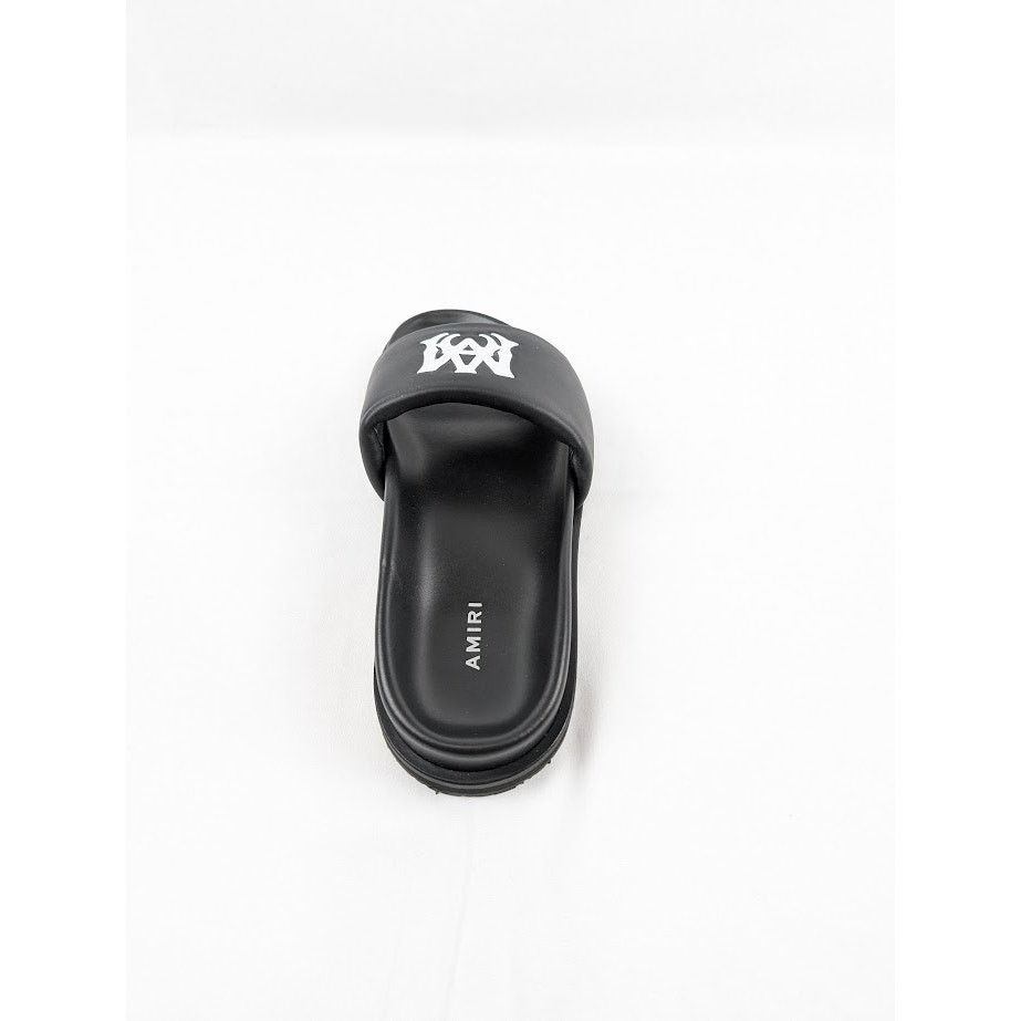 Amiri o1rshd1 Leather Slide in Black / White Size US 7 / EU 40 - 12 Thumbnail