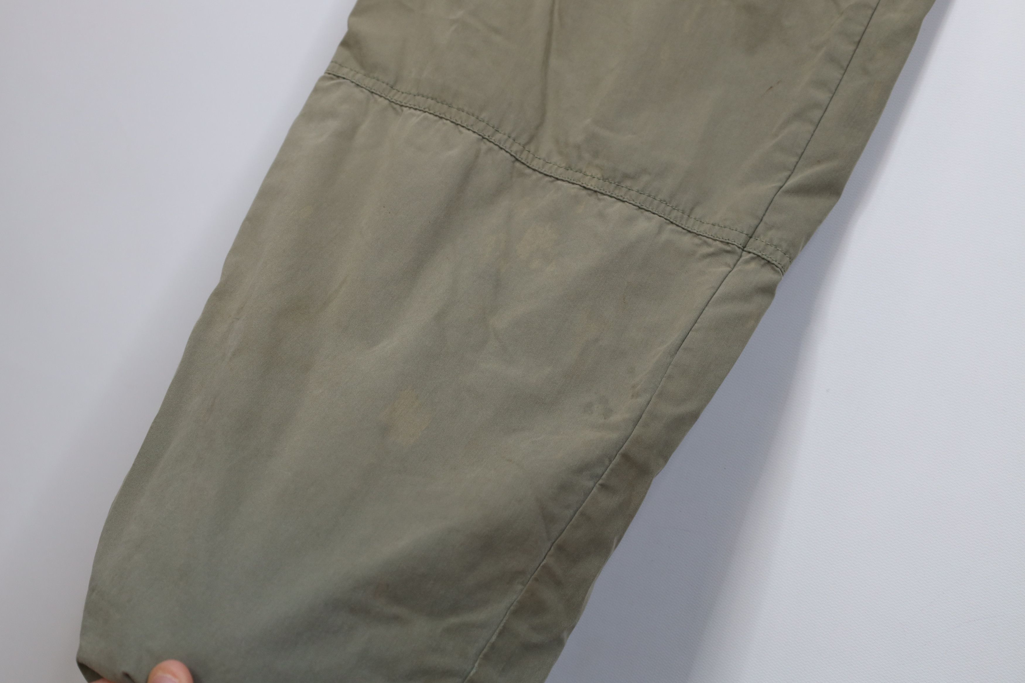 Vintage Vintage 90s Y2K Streetwear Lined Wide Leg Cargo Pants Green Size US 36 / EU 52 - 5 Thumbnail