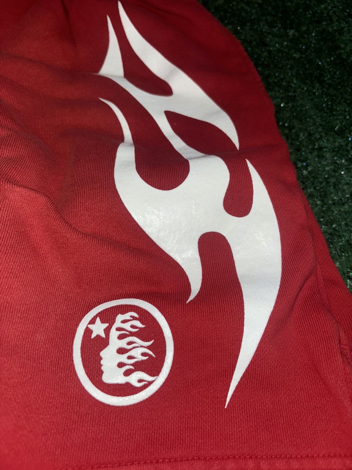 HELLSTAR Hellstar Red White Flame Shorts Size US 32 / EU 48 - 4 Thumbnail