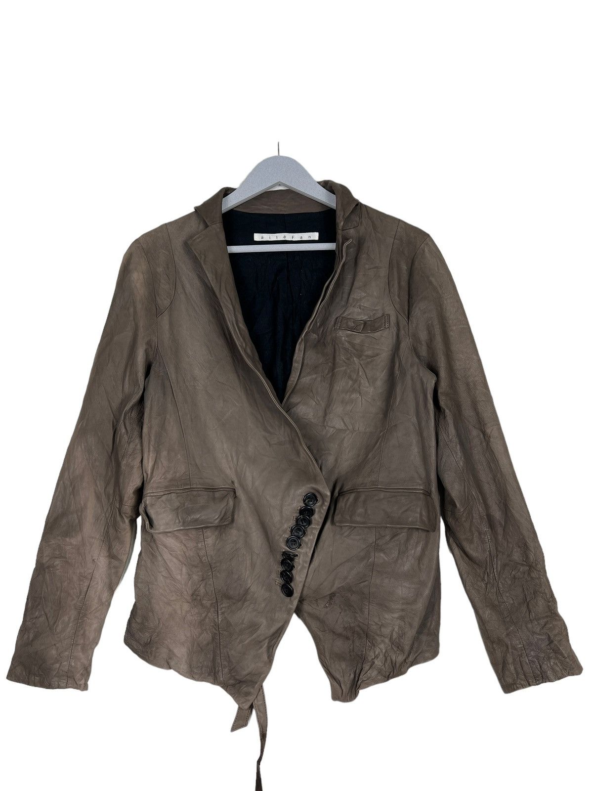 If Six Was Nine 🔥 AILEFAN ASYMMETRIC LEATHER JACKET Size US S / EU 44-46 / 1 - 2 Thumbnail