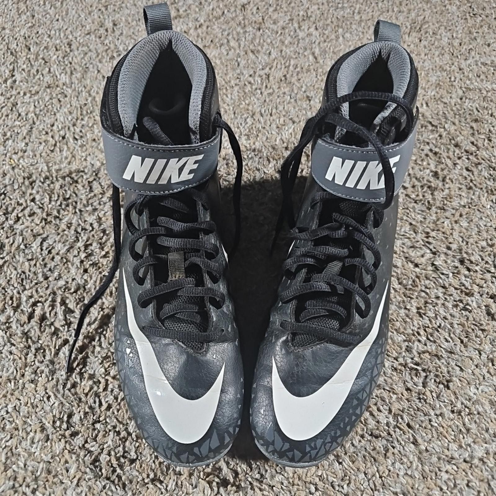 Nike Nike Fastflex Cleats 6Y Black Gray used 880133-002 Size ONE SIZE - 4 Thumbnail
