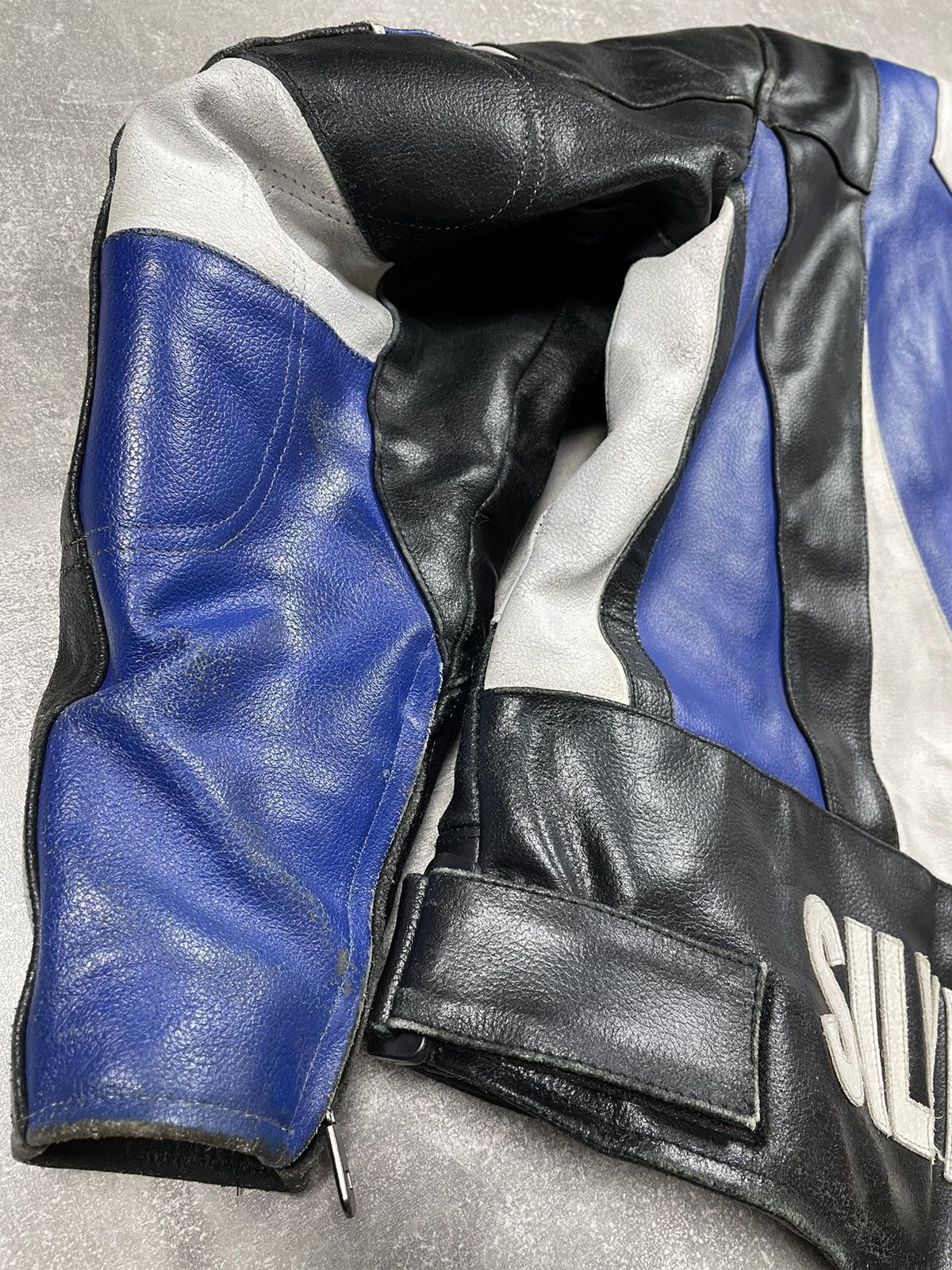 Genuine Leather × Vintage Rare! Vintage Racing Leather Biker Jacket 90s Size US M / EU 48-50 / 2 - 12 Thumbnail