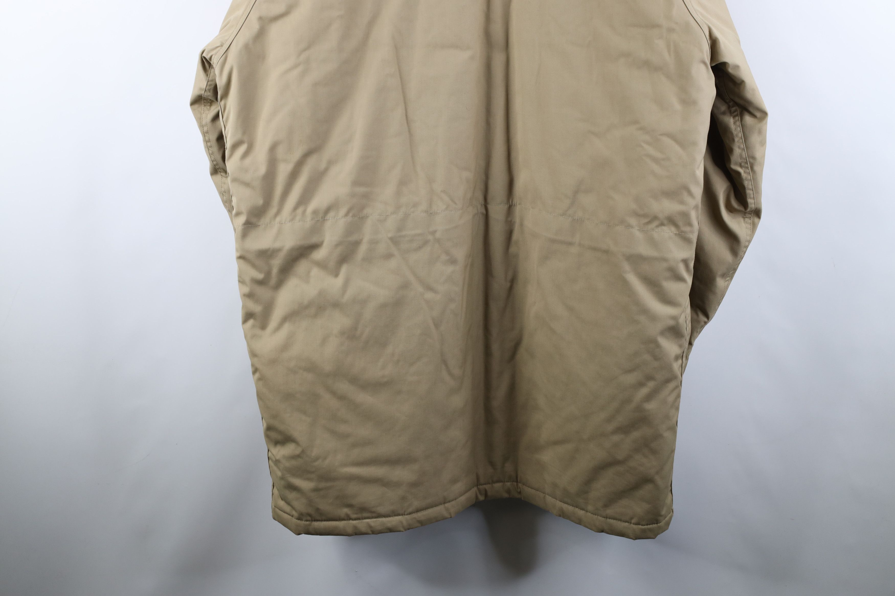 Vintage × Woolrich Woolen Mills Vintage 90s Woolrich Lined Full Zip Parka Jacket Beige USA Size US XL / EU 56 / 4 - 13 Thumbnail