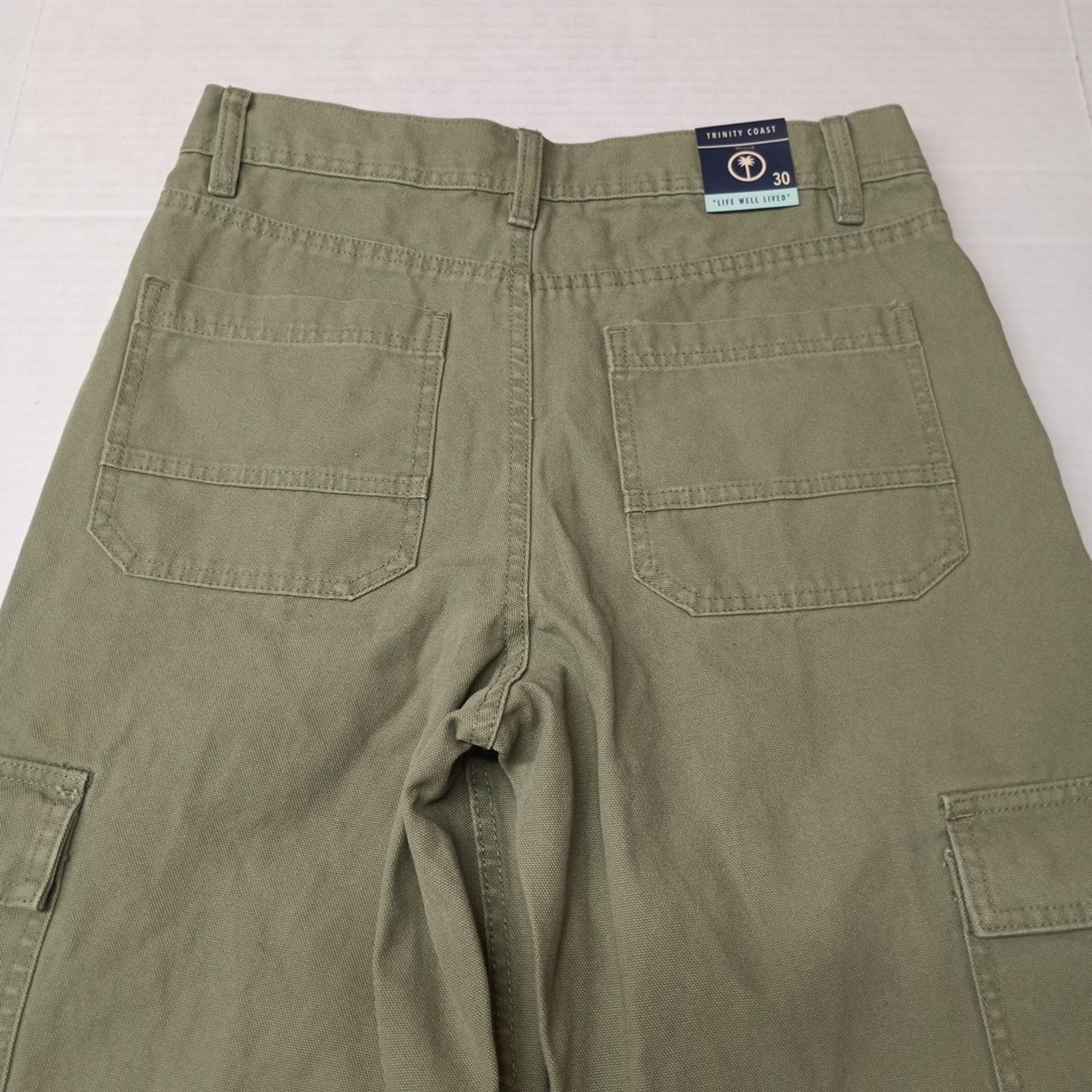 Other Trinity Coast Cargo Pants Men's 30x29 Green Canvas Cotton Size US 30 / EU 46 - 7 Thumbnail