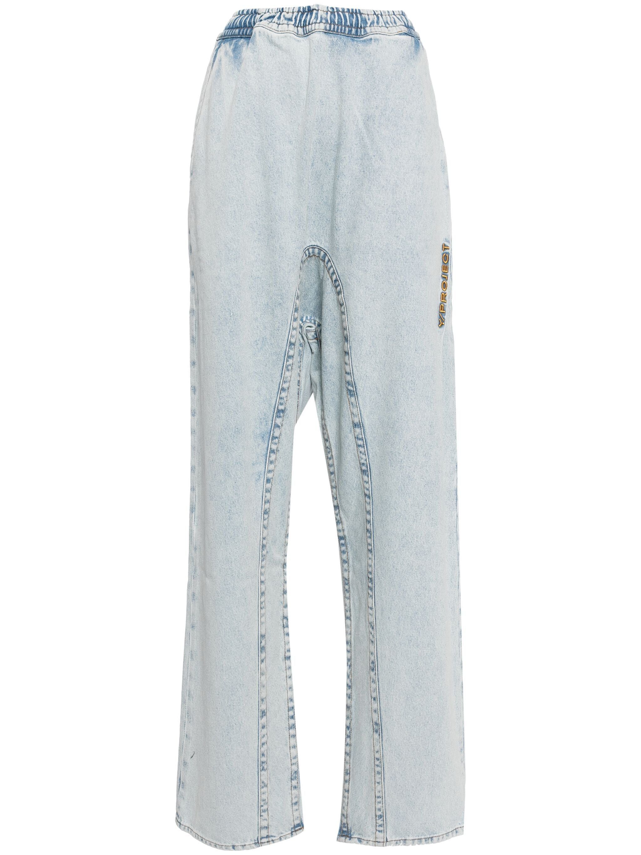 o1s22i1n0924 Double-Stitched Souffle Jeans in Blue