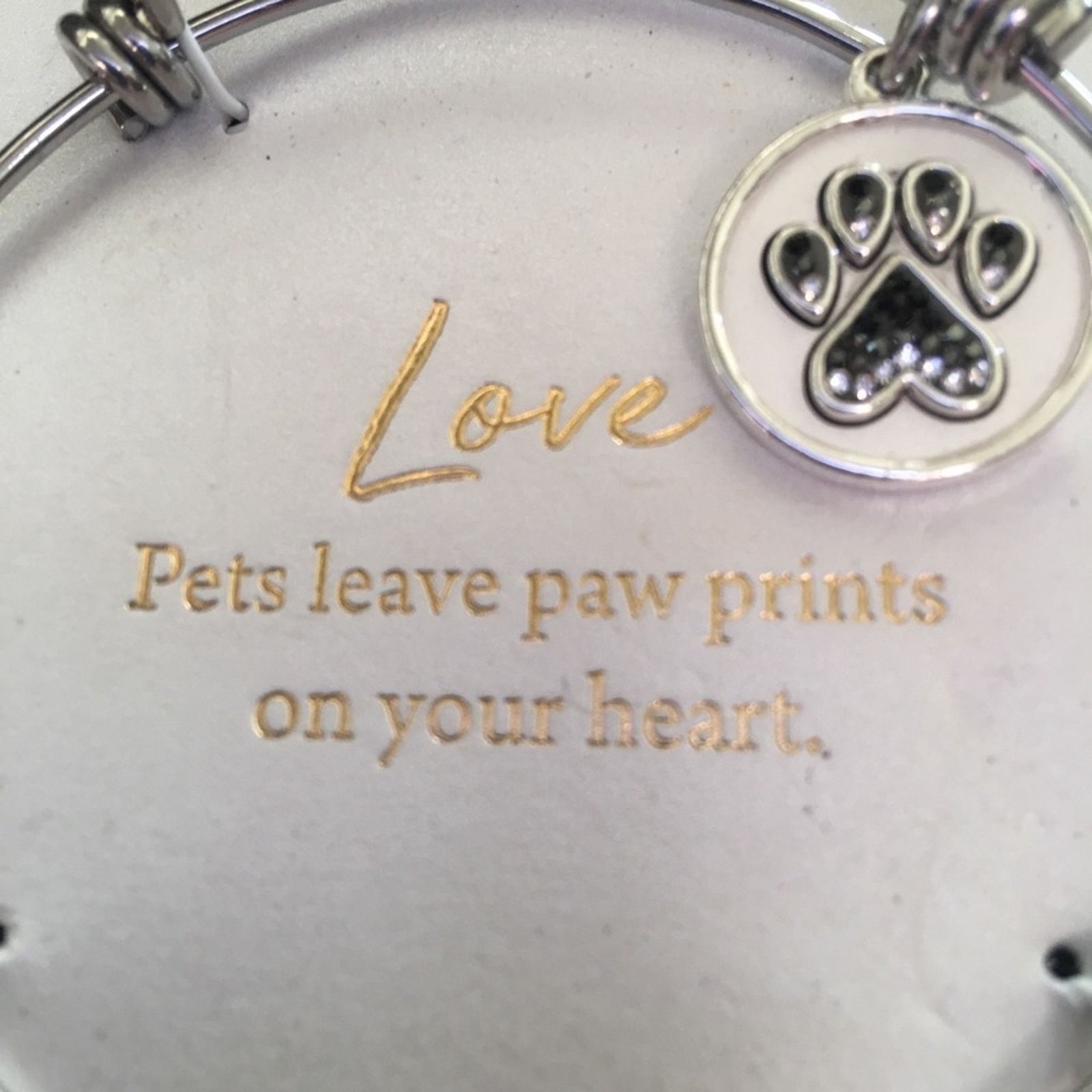 Jewelry LA Gem footnotes loved pet adjustable bracelet Size ONE SIZE - 2 Thumbnail