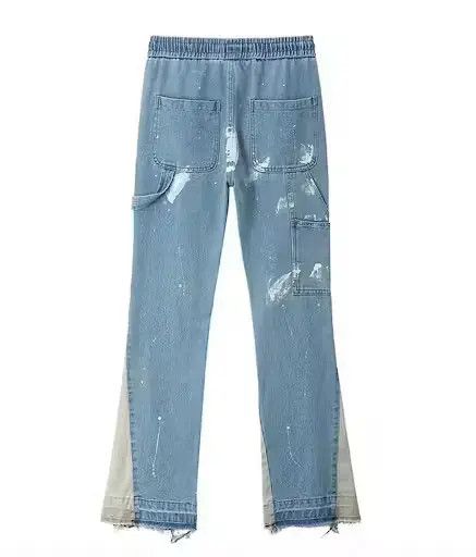 Cole Henry Reconstructed Splatter Denim Pants Size US 32 / EU 48 - 4 Thumbnail