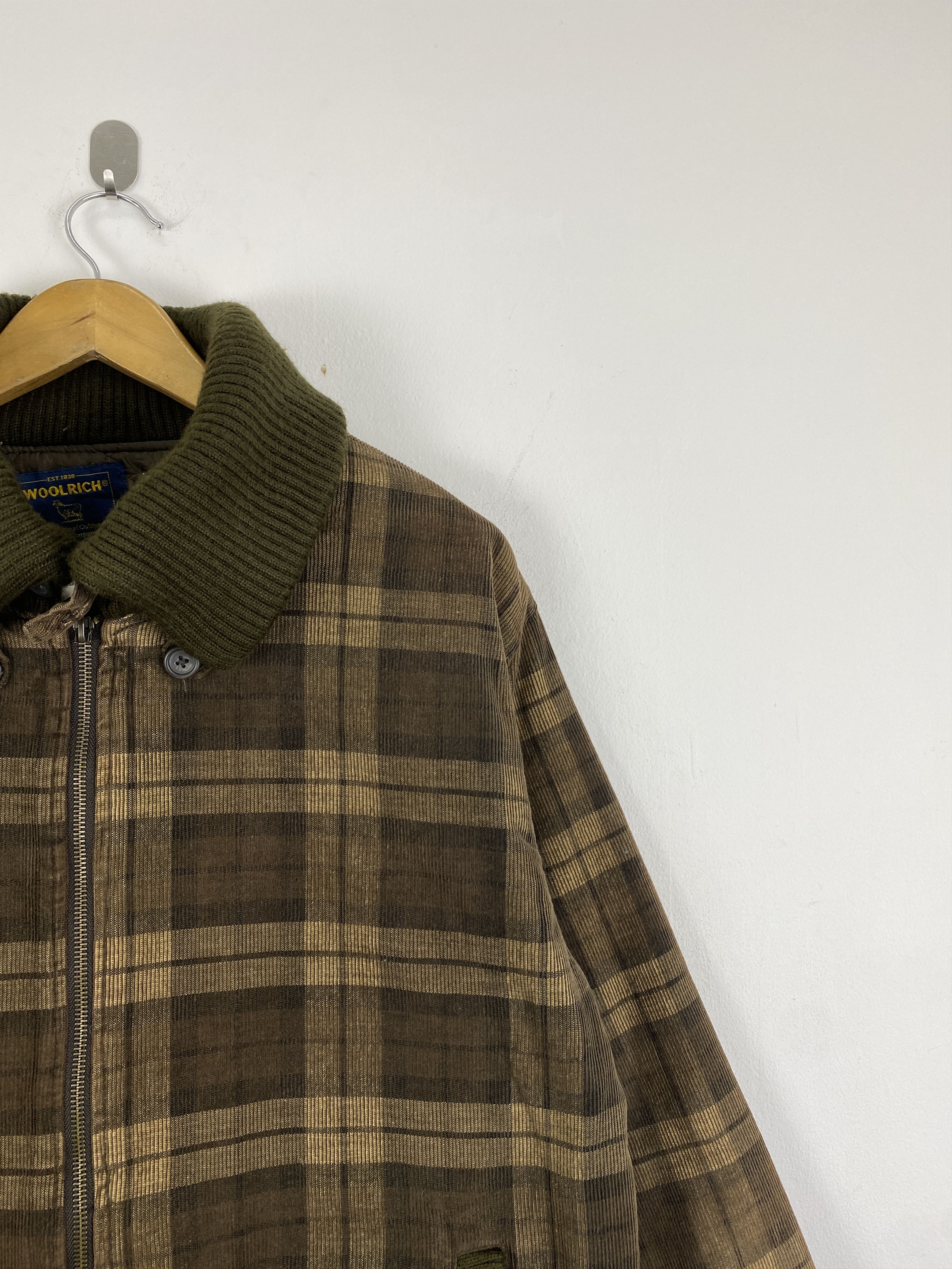 Vintage × Woolrich Woolen Mills Vintage Woolrich Checkered Bomber Style Zipper Jacket Size US L / EU 52-54 / 3 - 7 Thumbnail
