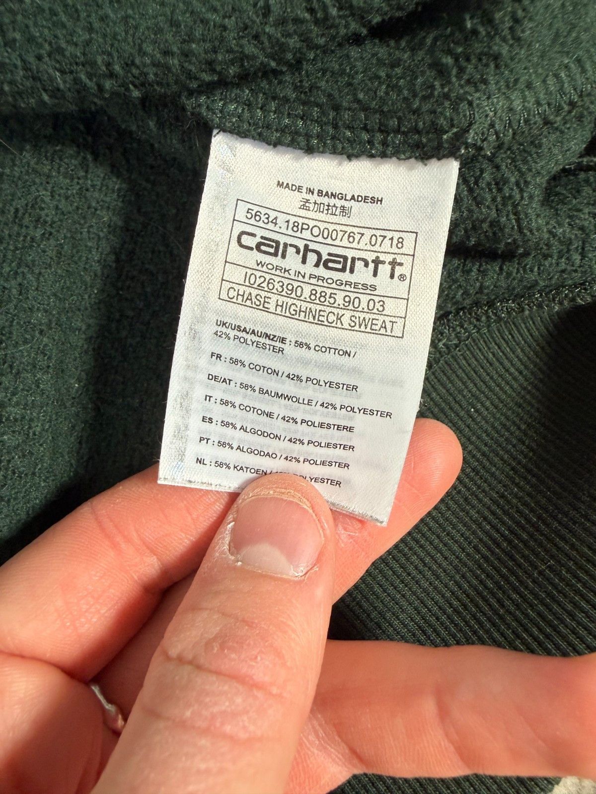 Carhartt Wip Carhartt WIP Chase Highneck Sweatshirt Size US M / EU 48-50 / 2 - 6 Thumbnail