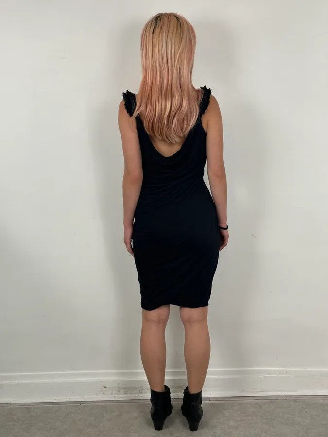 Dsquared2 SS2012 Dsquared2 Black Ruched Evening Dress Size S / US 4 / IT 40 - 2 Thumbnail