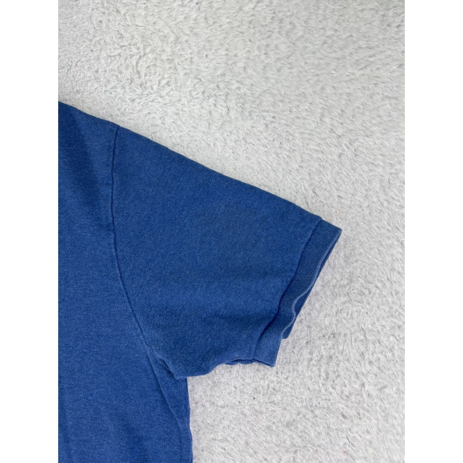 Ralph Lauren VINTAGE Ralph Lauren Polo Shirt Mens 2XL Blue 100% Cotton Knit Pony Size US XXL / EU 58 / 5 - 2 Thumbnail